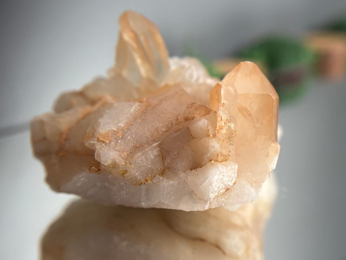 Tangerine Quartz Gemstone Crystal Specimen (2)