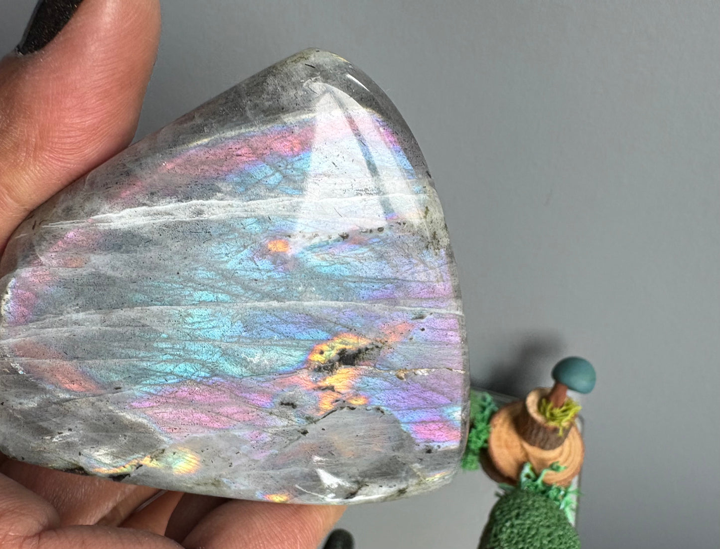 Labradorite Crystal Gemstone Cut Base Freeform (S)
