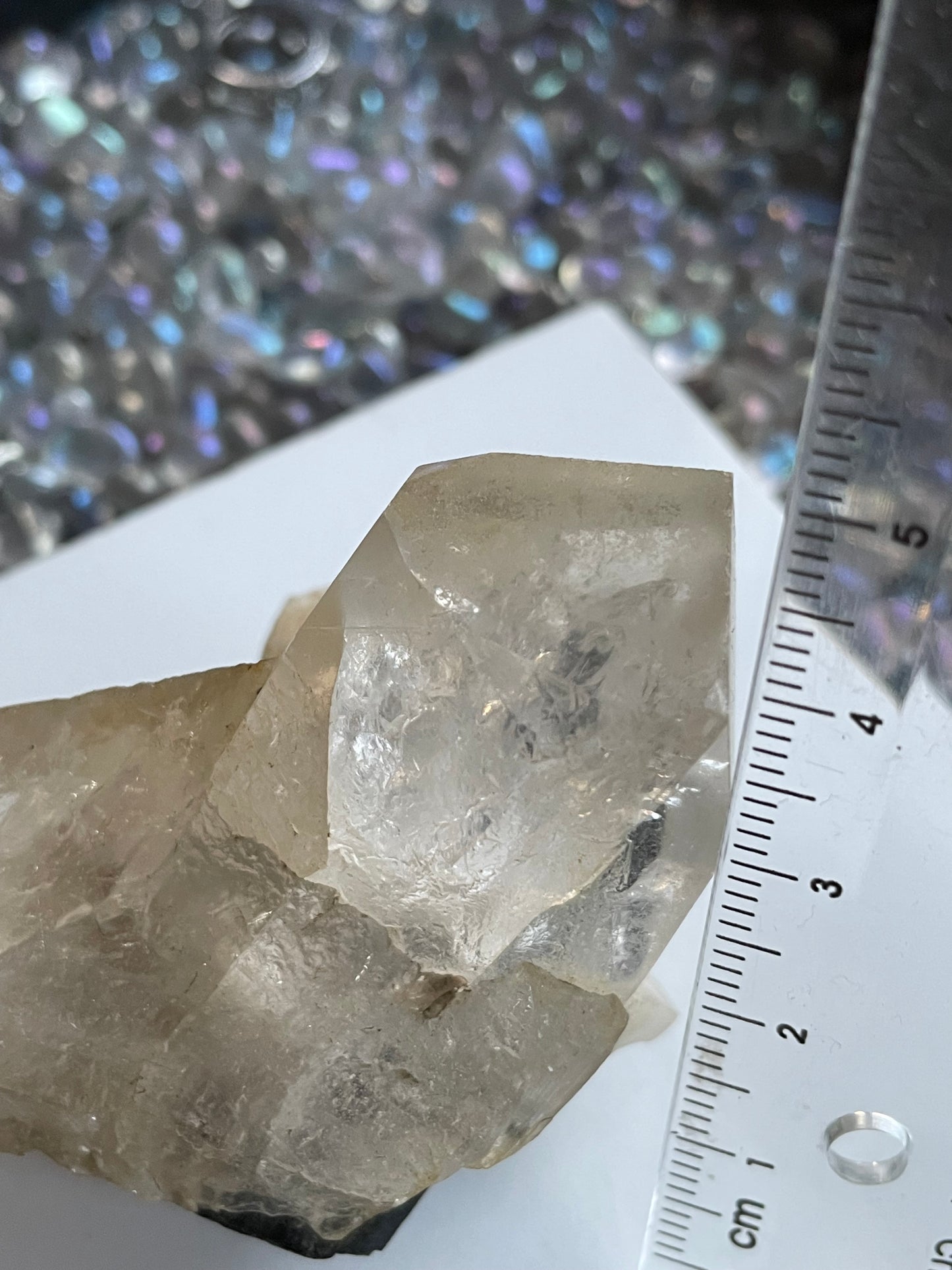 Quartz Black Tourmaline & Albite Rough Crystal Gemstone Mineral Specimen