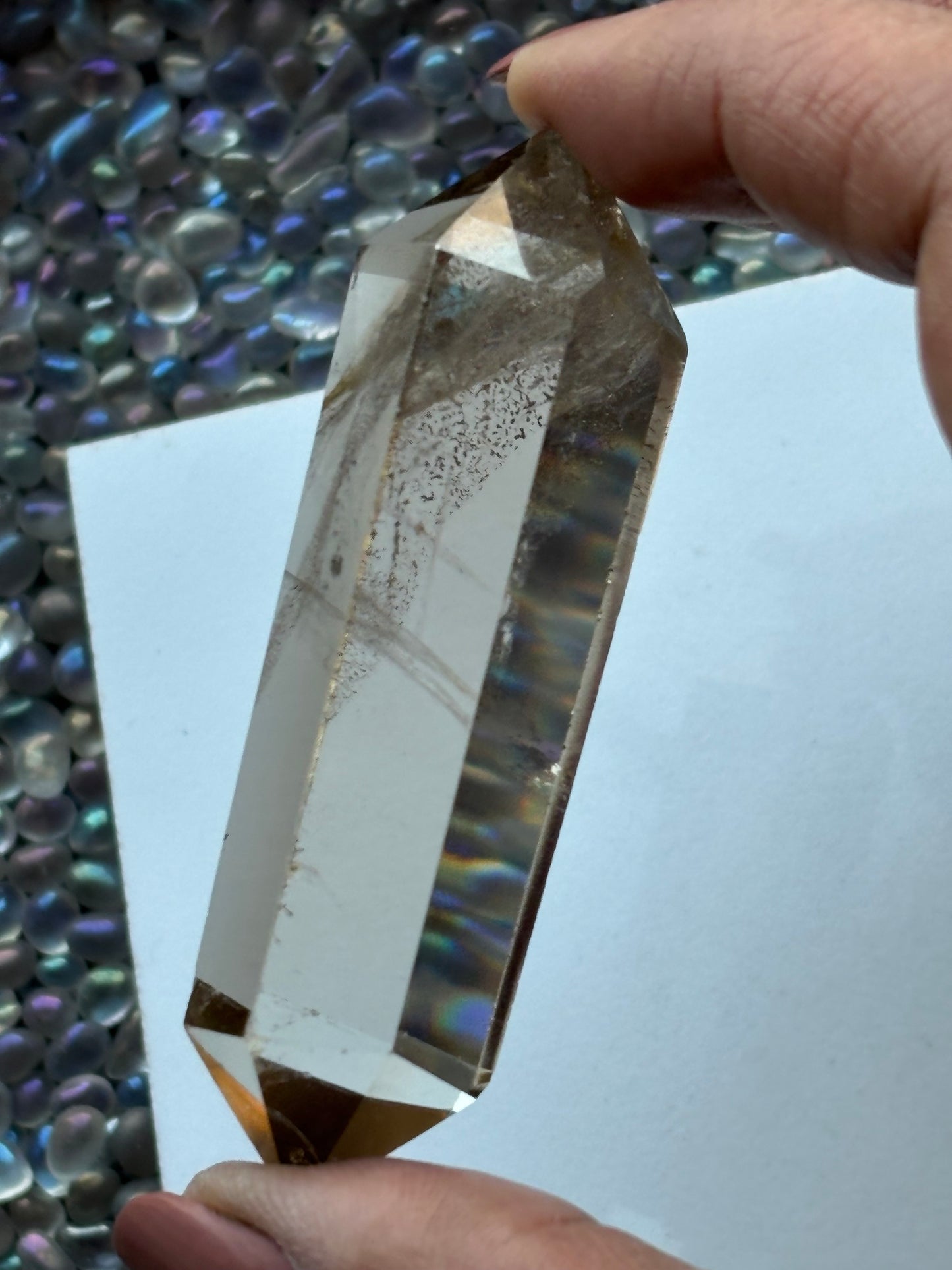 Smoky Quartz Crystal Gemstone Double Terminated Point - (2)