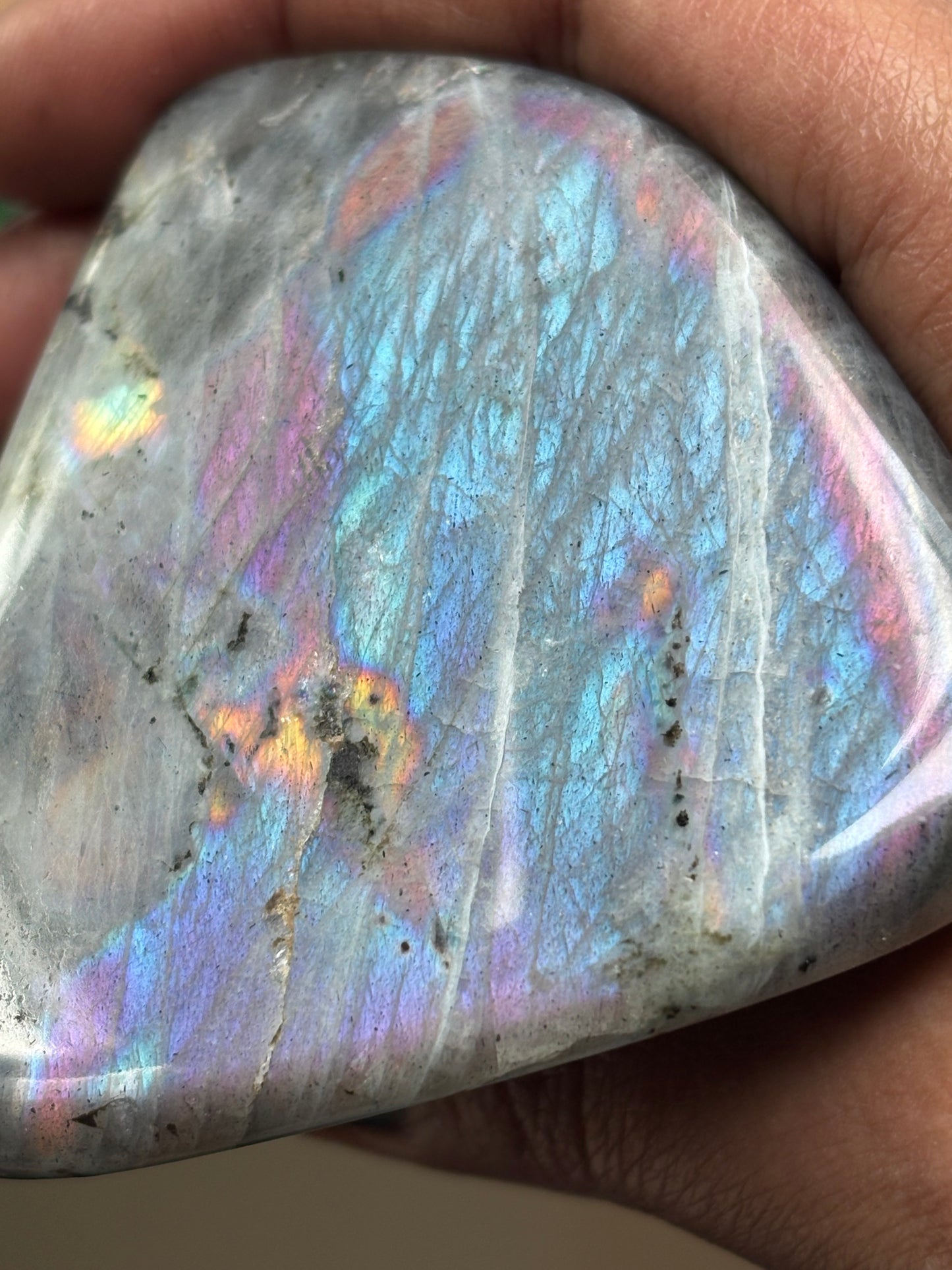 Labradorite Crystal Gemstone Cut Base Freeform (S)