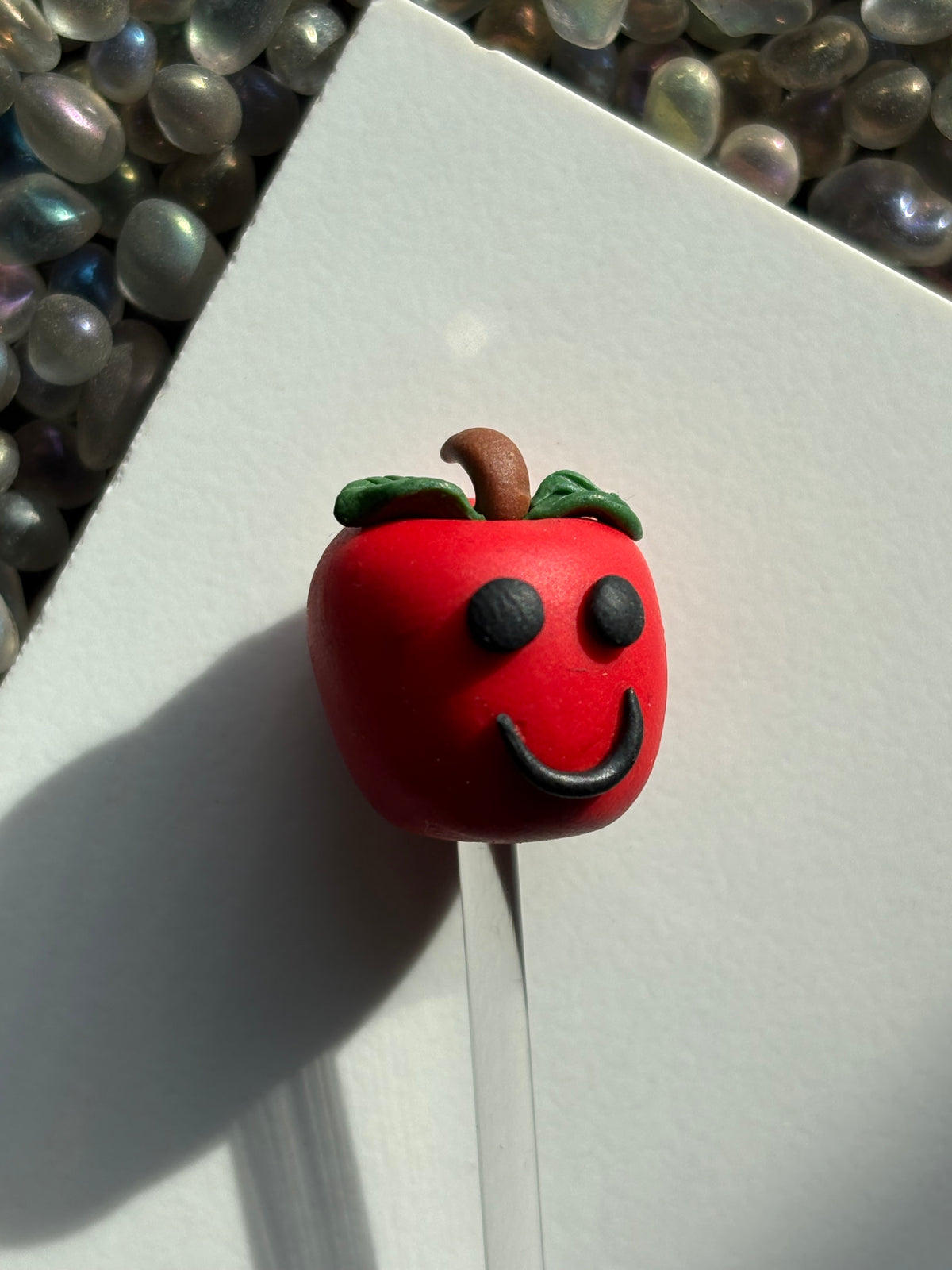 Annie The Apple Clay Art Plant Pot Buddy