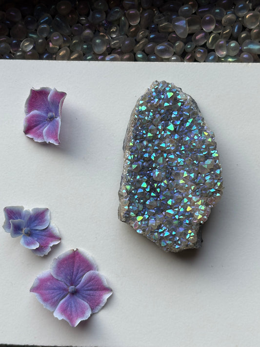 Aura Quartz Crystal Gemstone Cluster - Small (6)