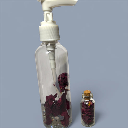 Rose Petal & Angel Aura Quartz - Infused Pump Bottle - 100ml