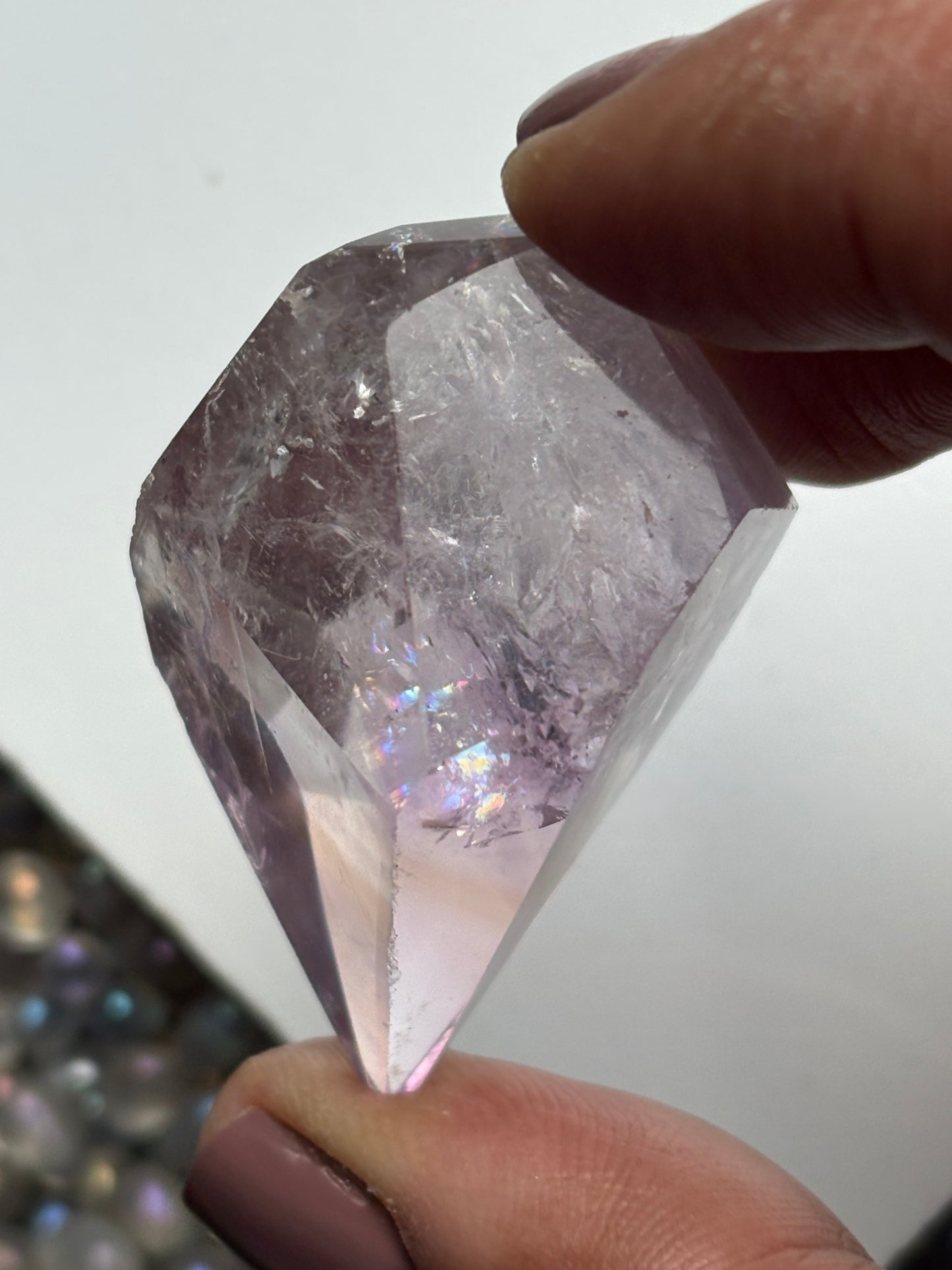 Ametrine Faceted Mini Freeform Crystal Gemstone (7)