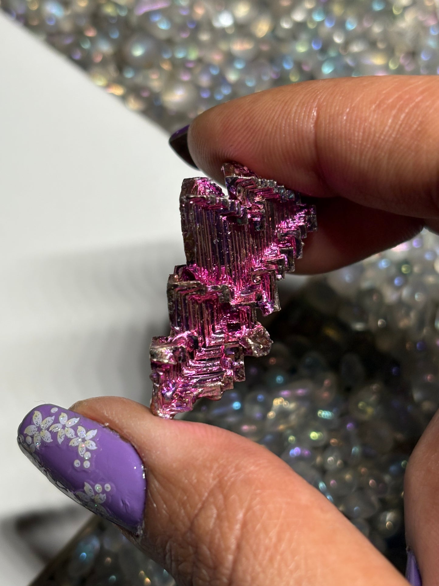 Pink Bismuth Crystal Specimen - P1
