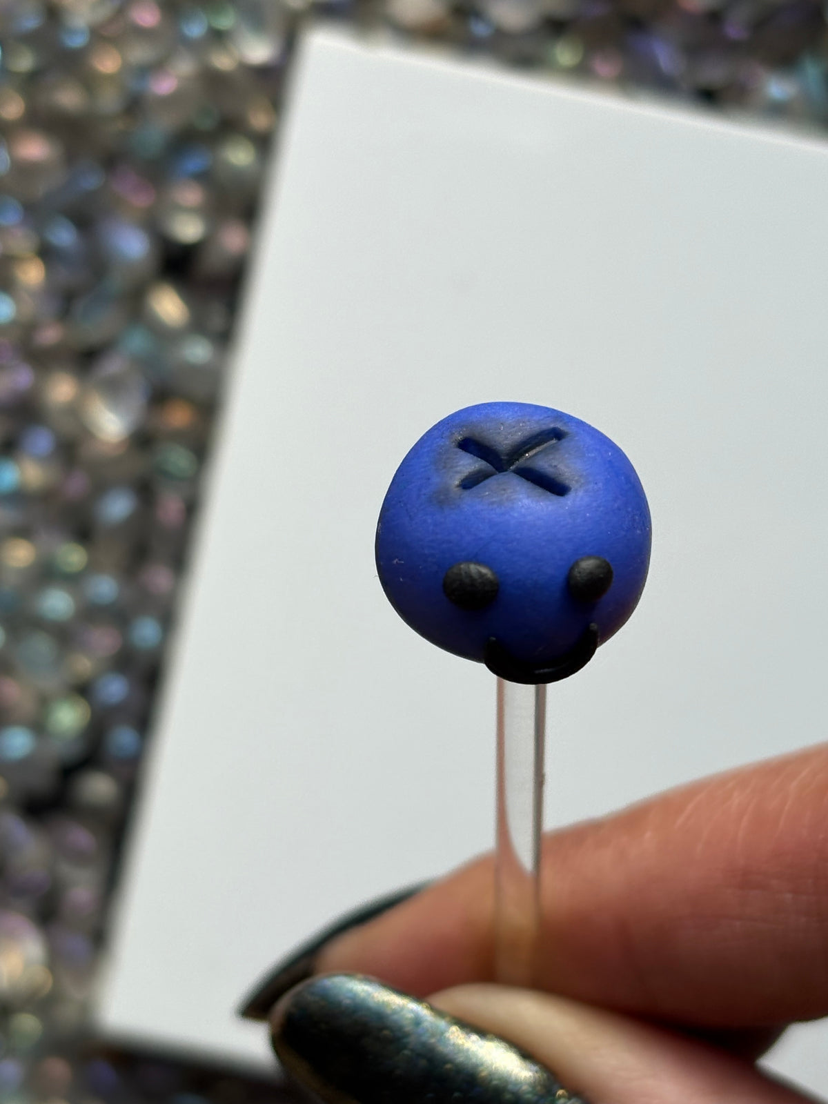 Barry The Blueberry Clay Art Plant Pot Buddy