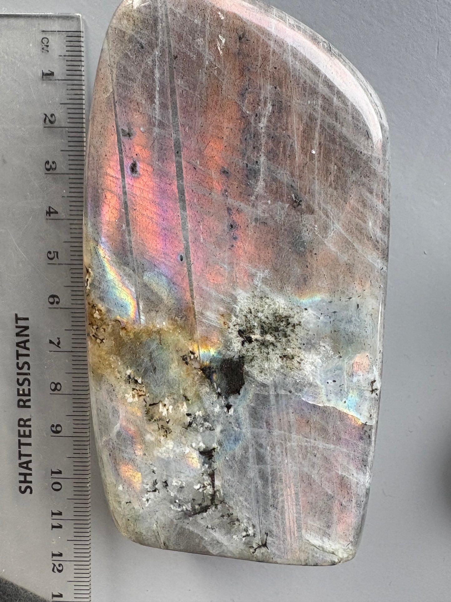 Labradorite Crystal Gemstone Cut Base Freeform (L)