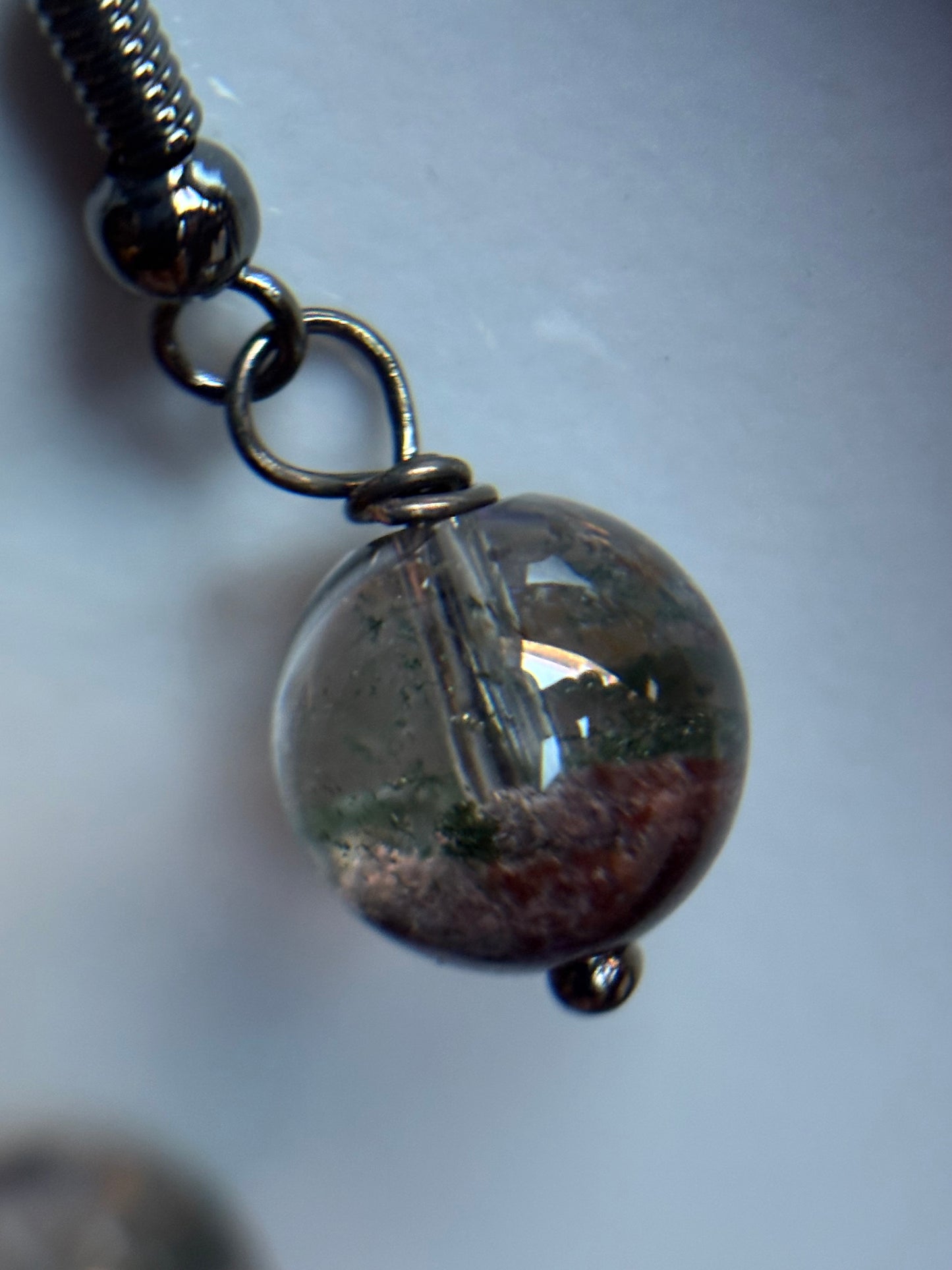 Garden Quartz Crystal Gemstone Dainty Earrings