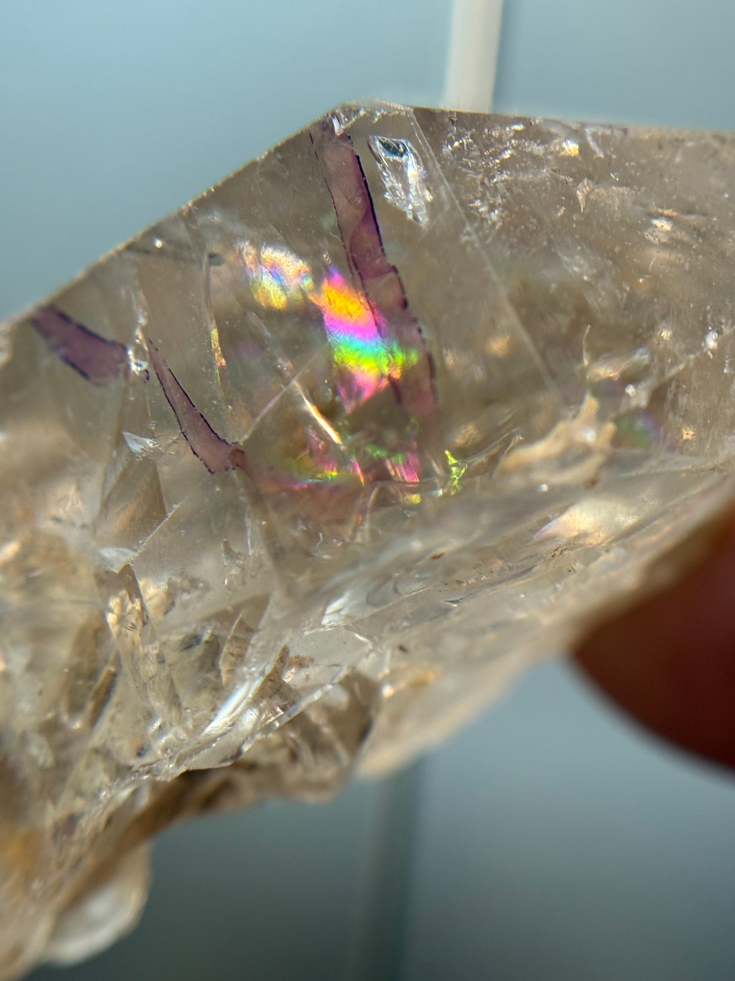 Citrine Enydro Bubble Crystal Gemstone Tower Point