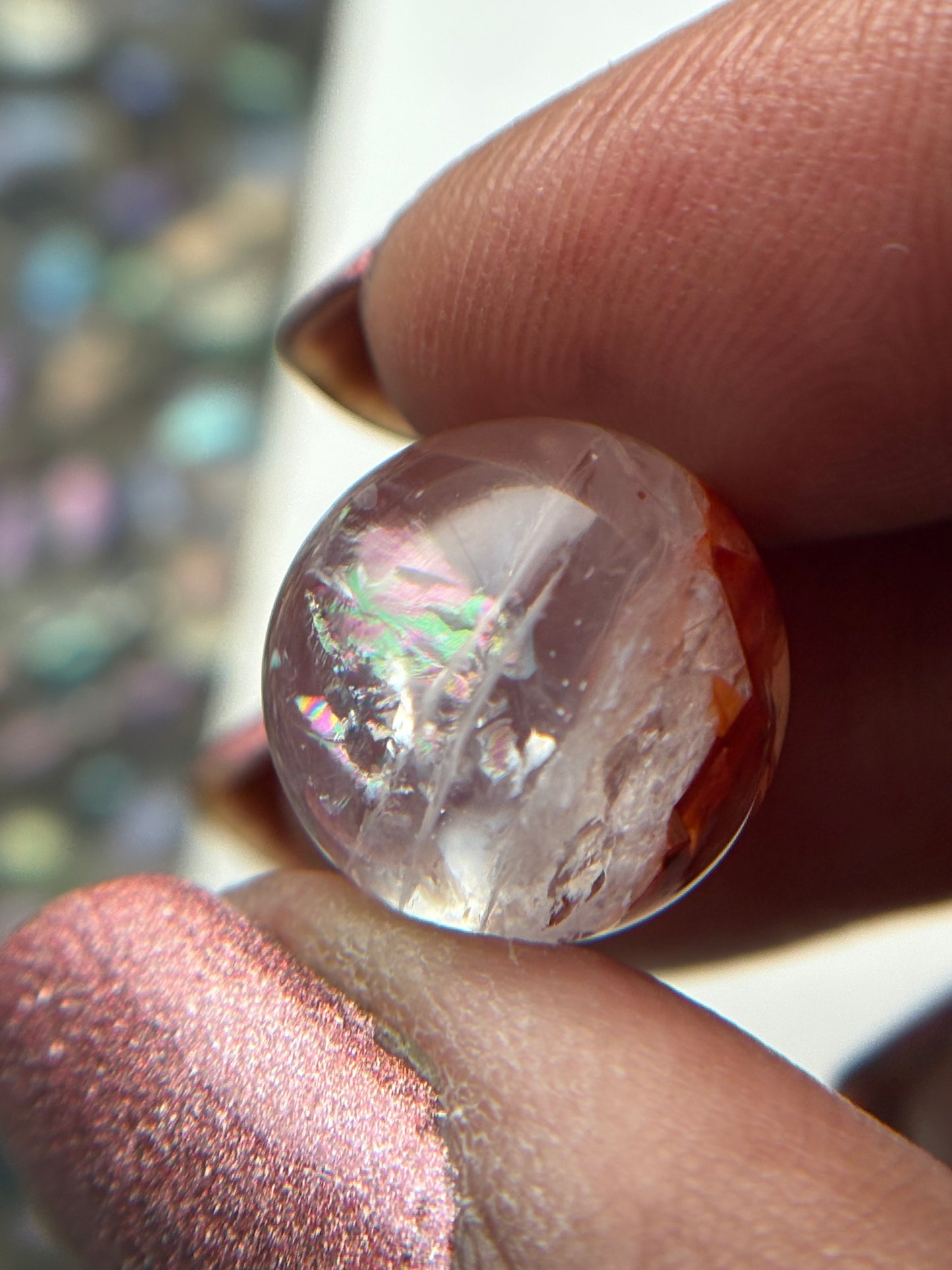 Star Fire Quartz Crystal Gemstone Sphere - Mini (3)