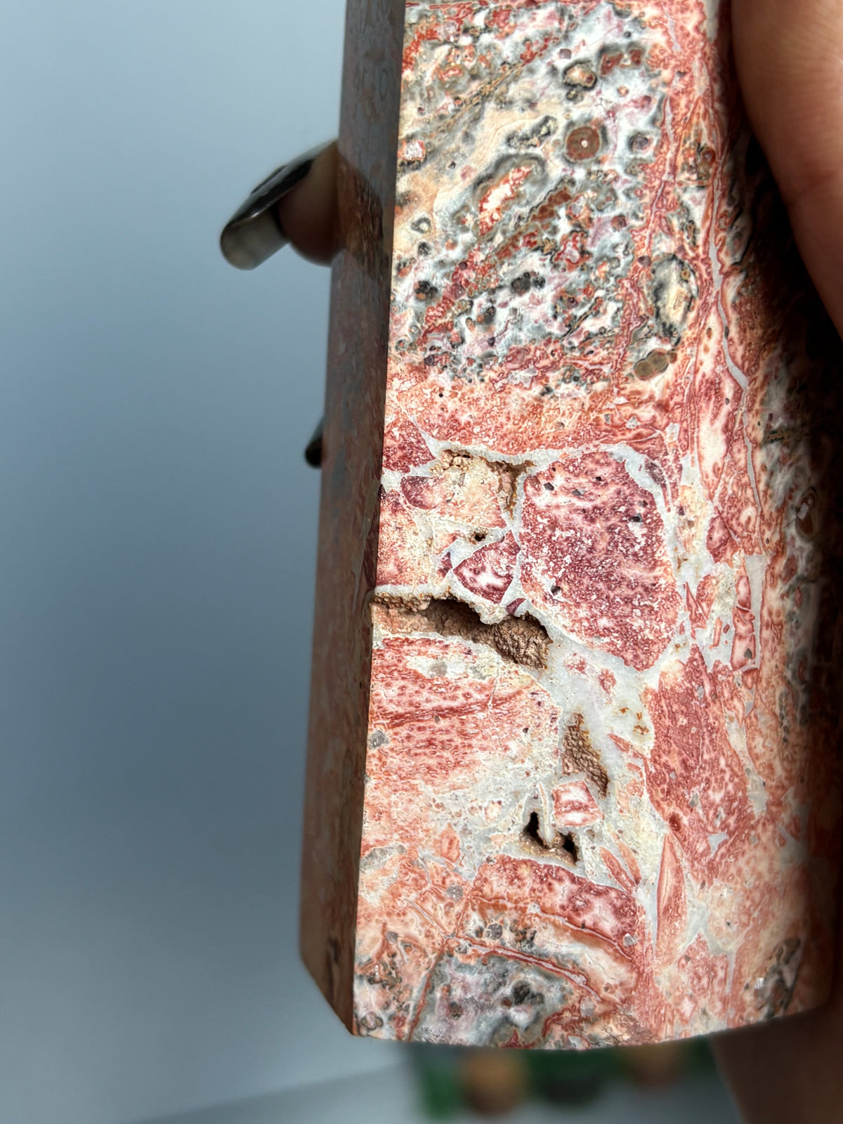 Leopard Skin Jasper Crystal Gemstone Tower Point - L2