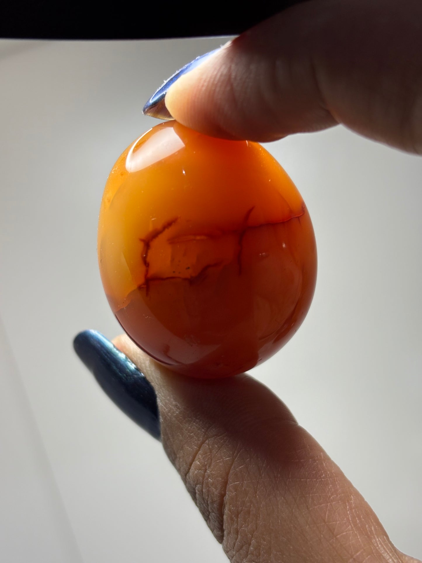 Carnelian Druzy Crystal Gemstone Egg Carving (3)