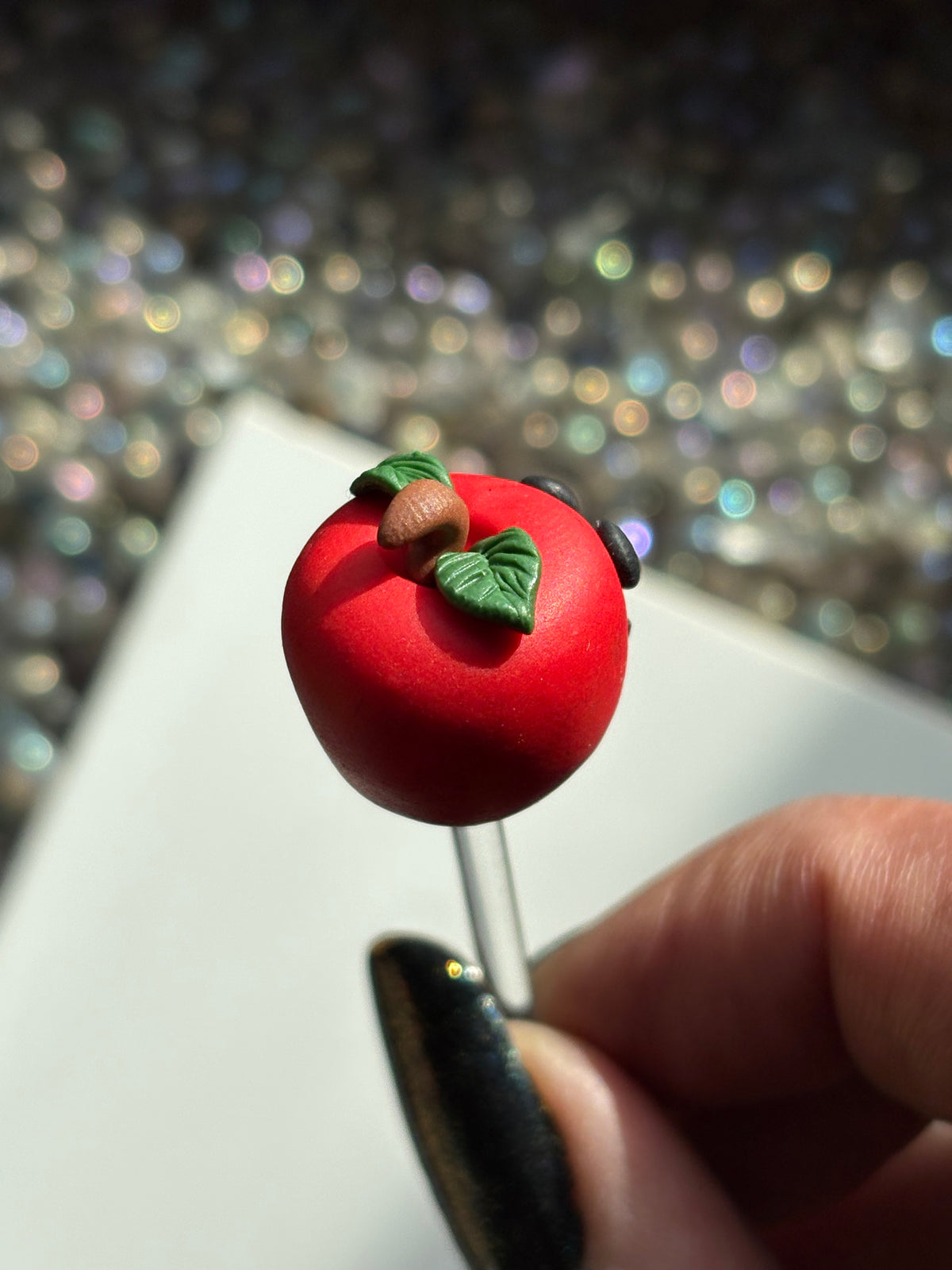 Annie The Apple Clay Art Plant Pot Buddy