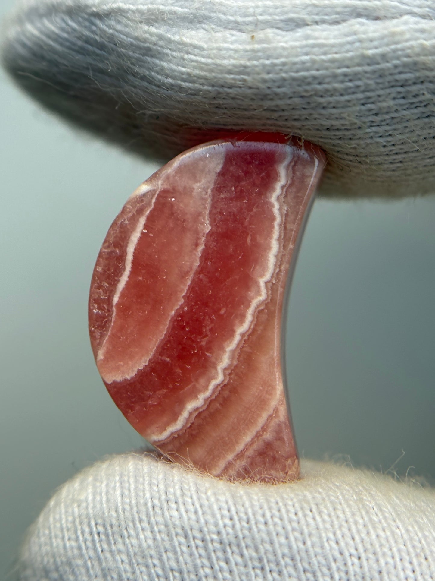 Rhodochrosite Crystal Gemstone Mini Crescent Moon Carving (3)