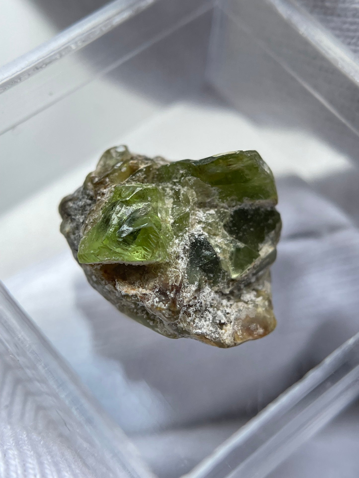 Micro Peridot Rough Crystal Gemstone Specimen (1)