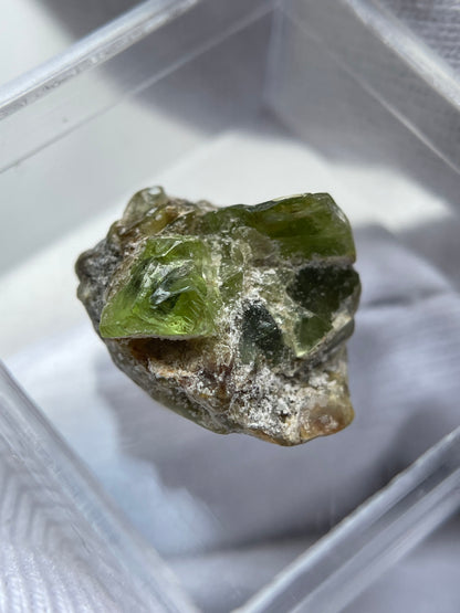 Micro Peridot Rough Crystal Gemstone Specimen (1)