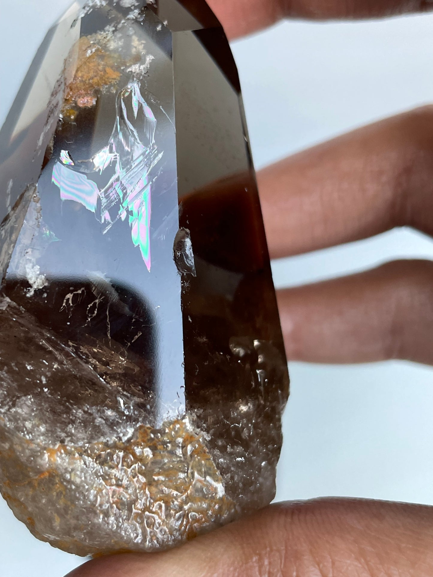 Smoky Garden Quartz Crystal Gemstone Tower Point