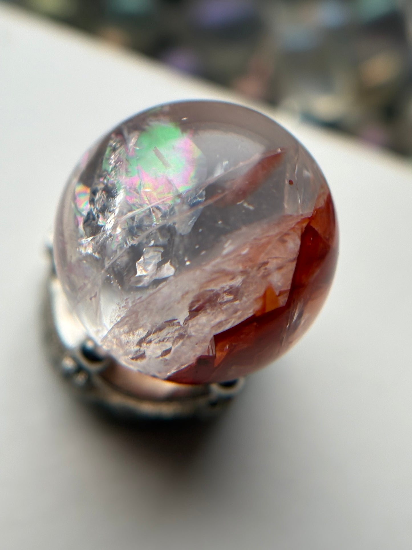 Star Fire Quartz Crystal Gemstone Sphere - Mini (3)