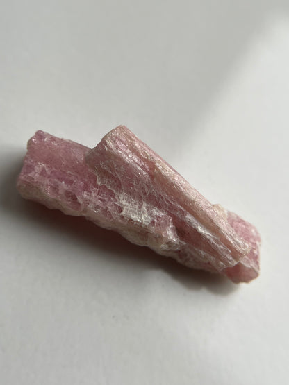 Pink Tourmaline Quartz Crystal Gemstone Rough Specimen - MINI