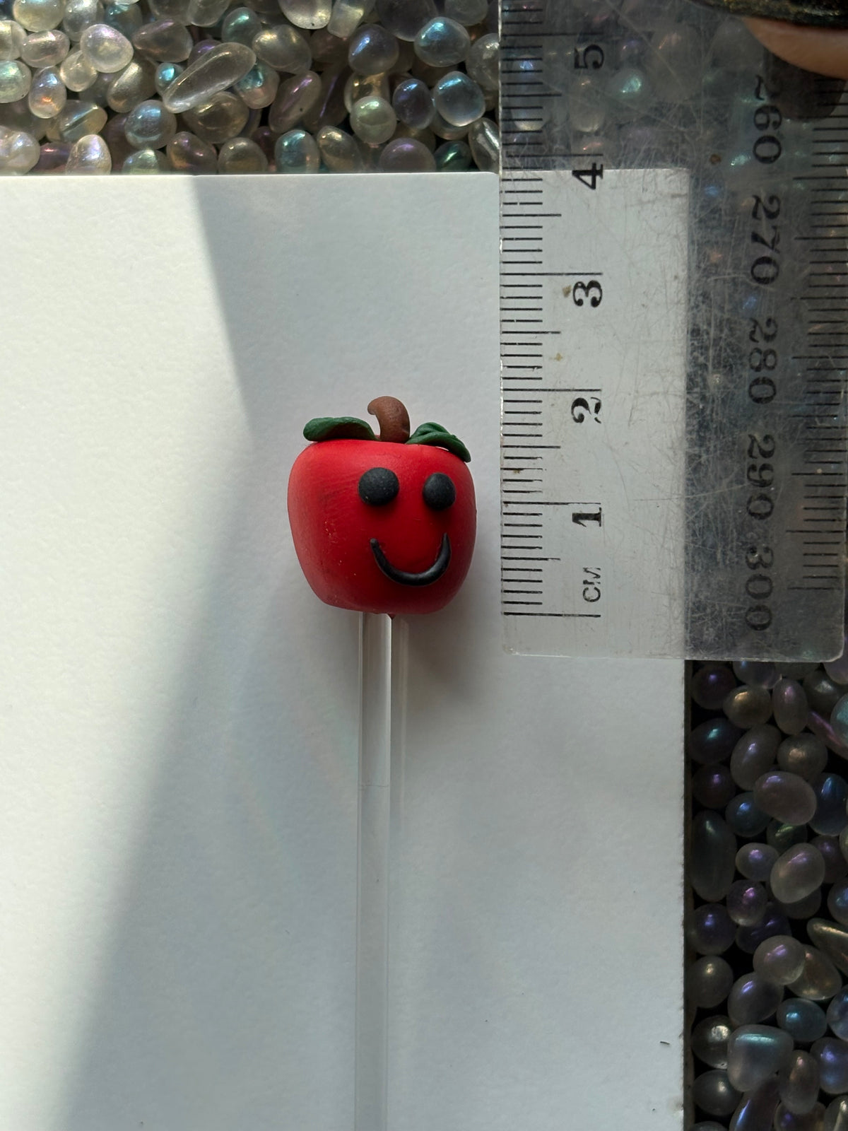 Annie The Apple Clay Art Plant Pot Buddy
