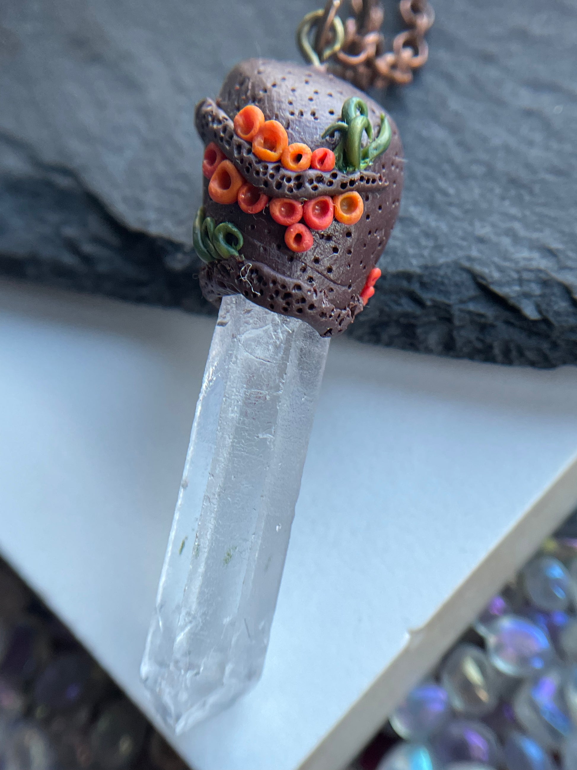 Lemurian 2025 crystal necklace