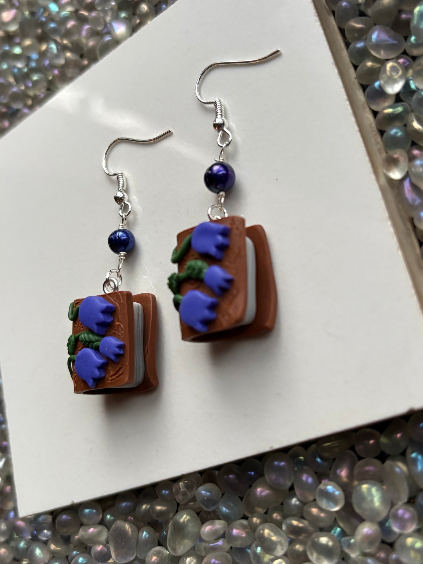 The Eloise Pearl Crystal Gemstone Silver Earrings