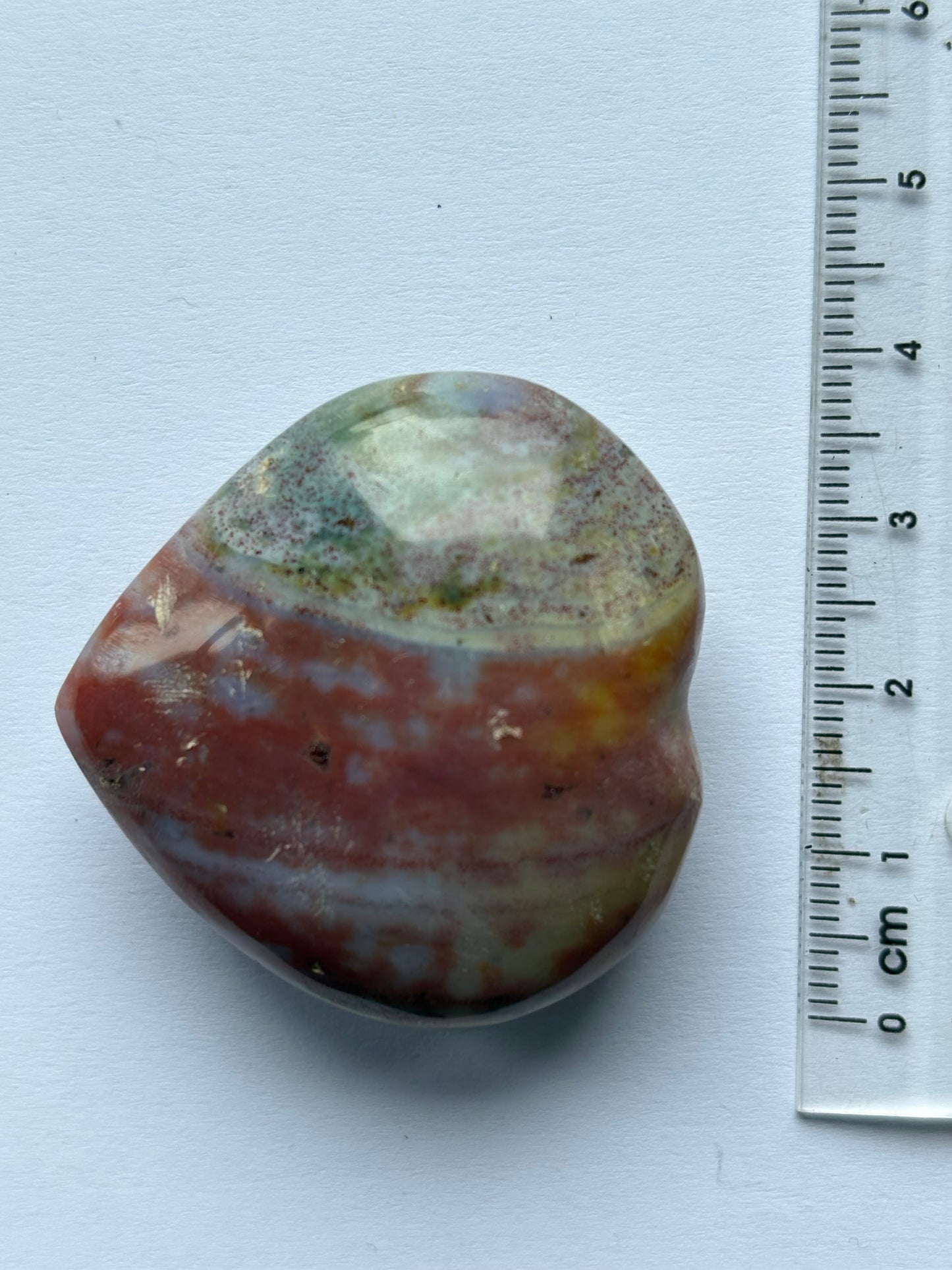 Ocean Jasper Gemstone Crystal Heart Carving Small (1)