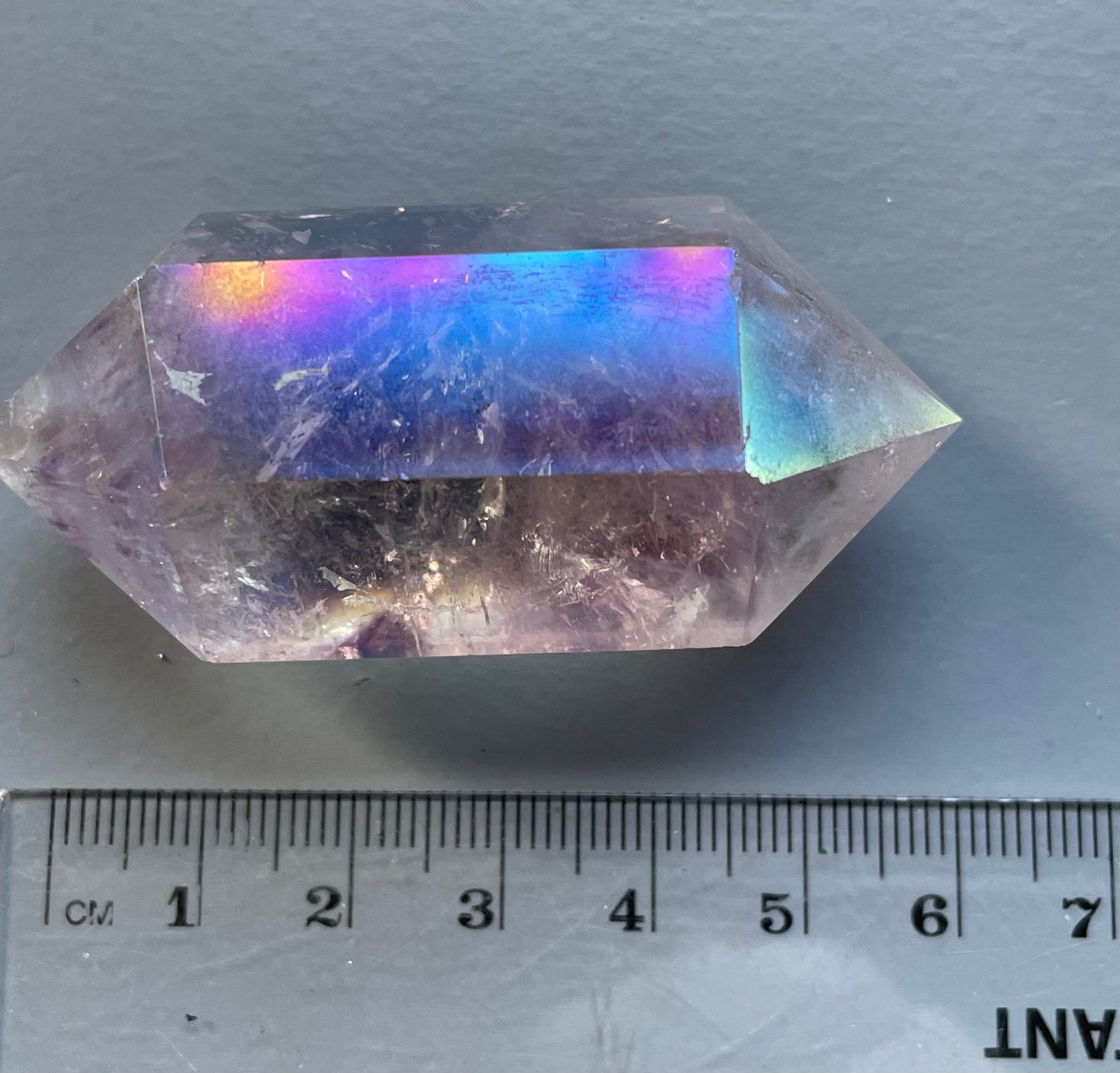 Amethyst Aura Gemstone Crystal Double Terminated Point (2)