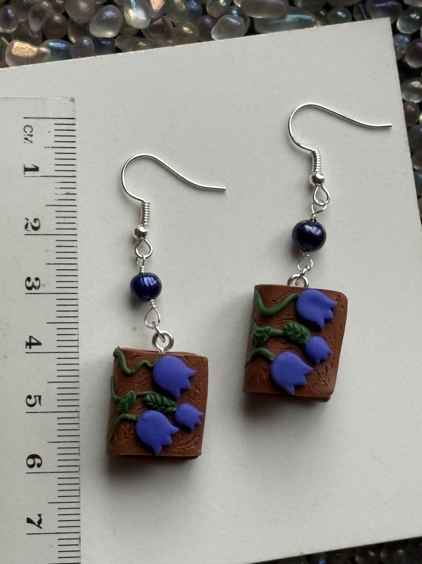 The Eloise Pearl Crystal Gemstone Silver Earrings