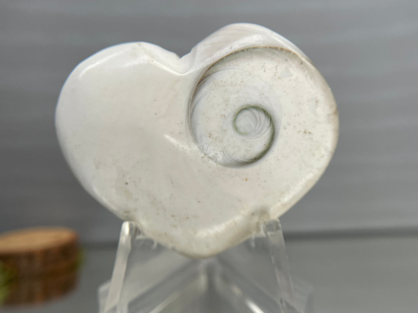 Shiva Eye Shell Crystal Gemstone Puffy Heart Carving