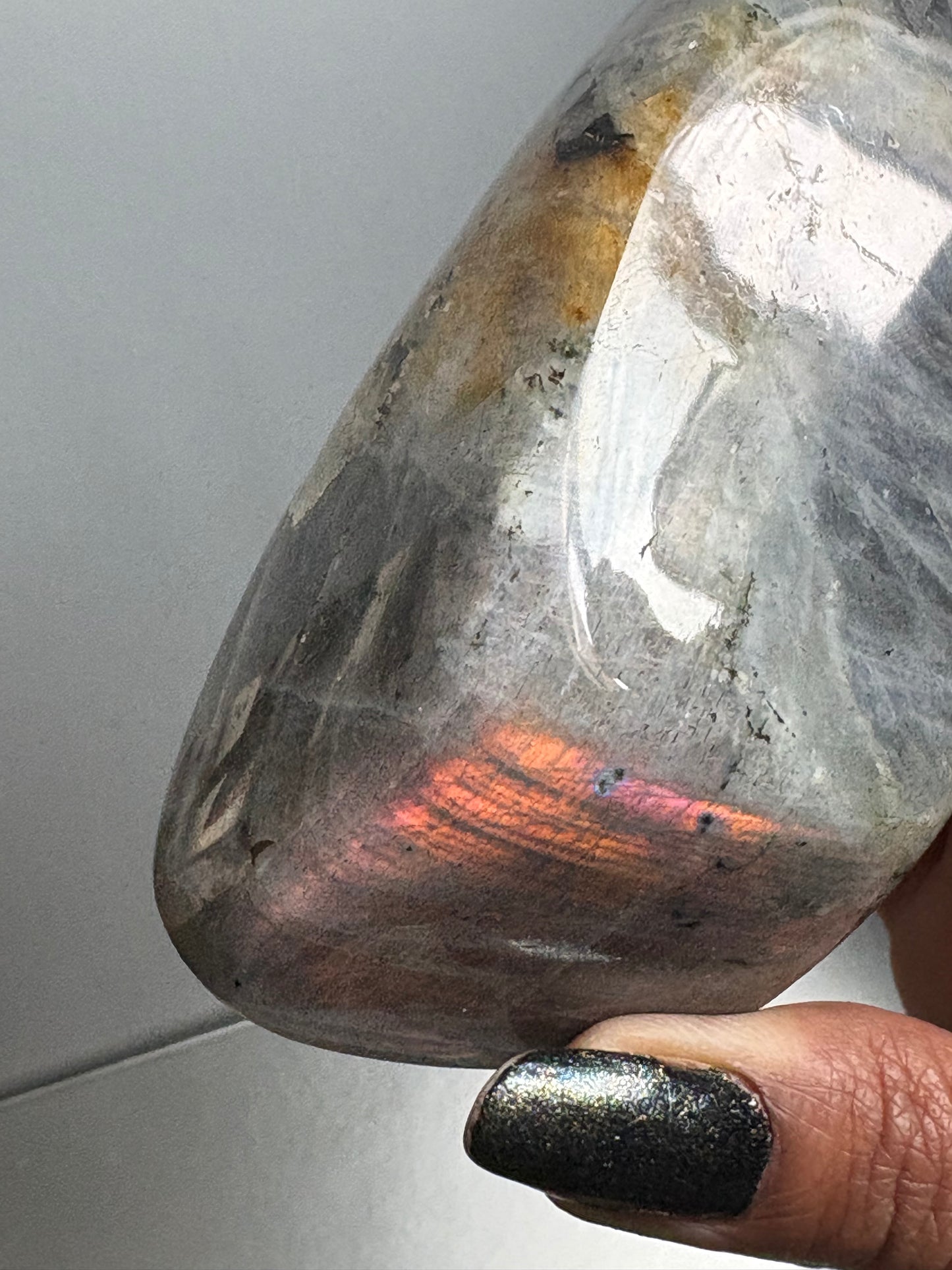 Labradorite Crystal Gemstone Cut Base Freeform (L)