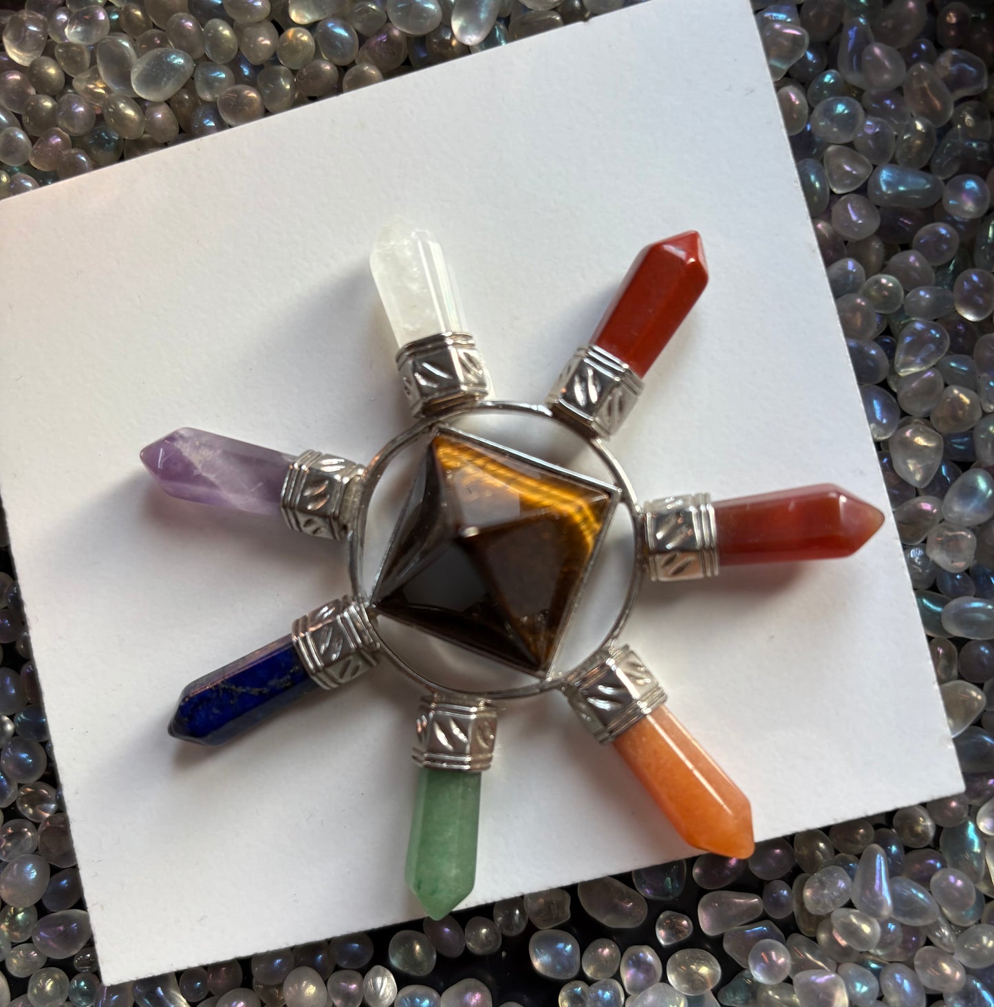 Tigers Eye Crystal Gemstone 7 Chakra Generator
