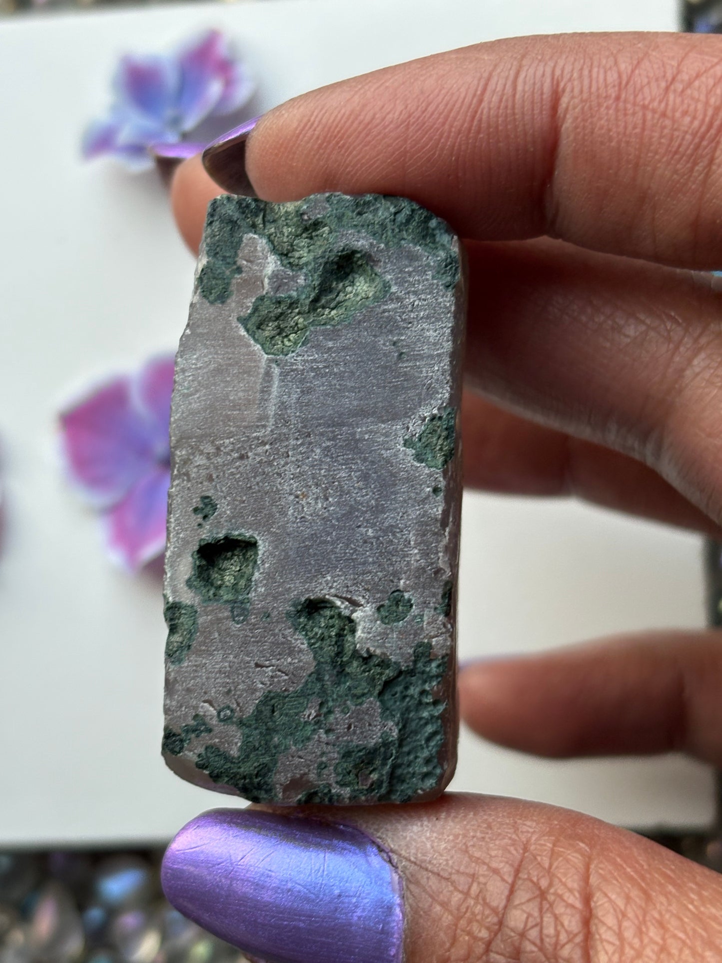 Aura Amethyst Crystal Gemstone Rectangular Cluster (1)