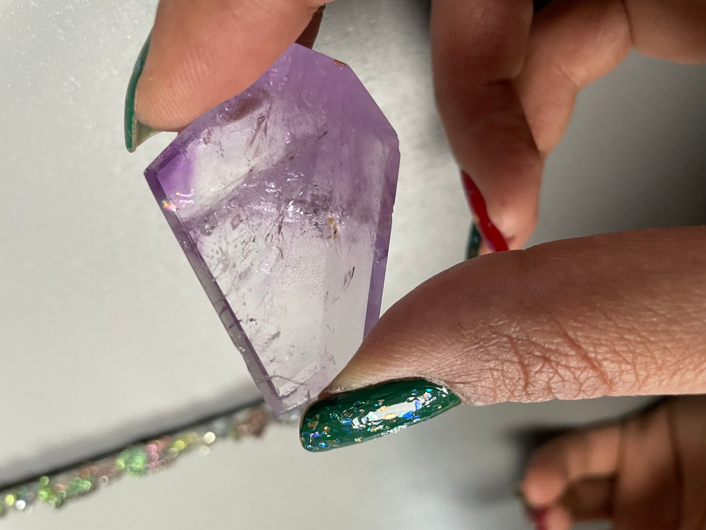 Amethyst Faceted Mini Freeform Crystal Gemstone (4)