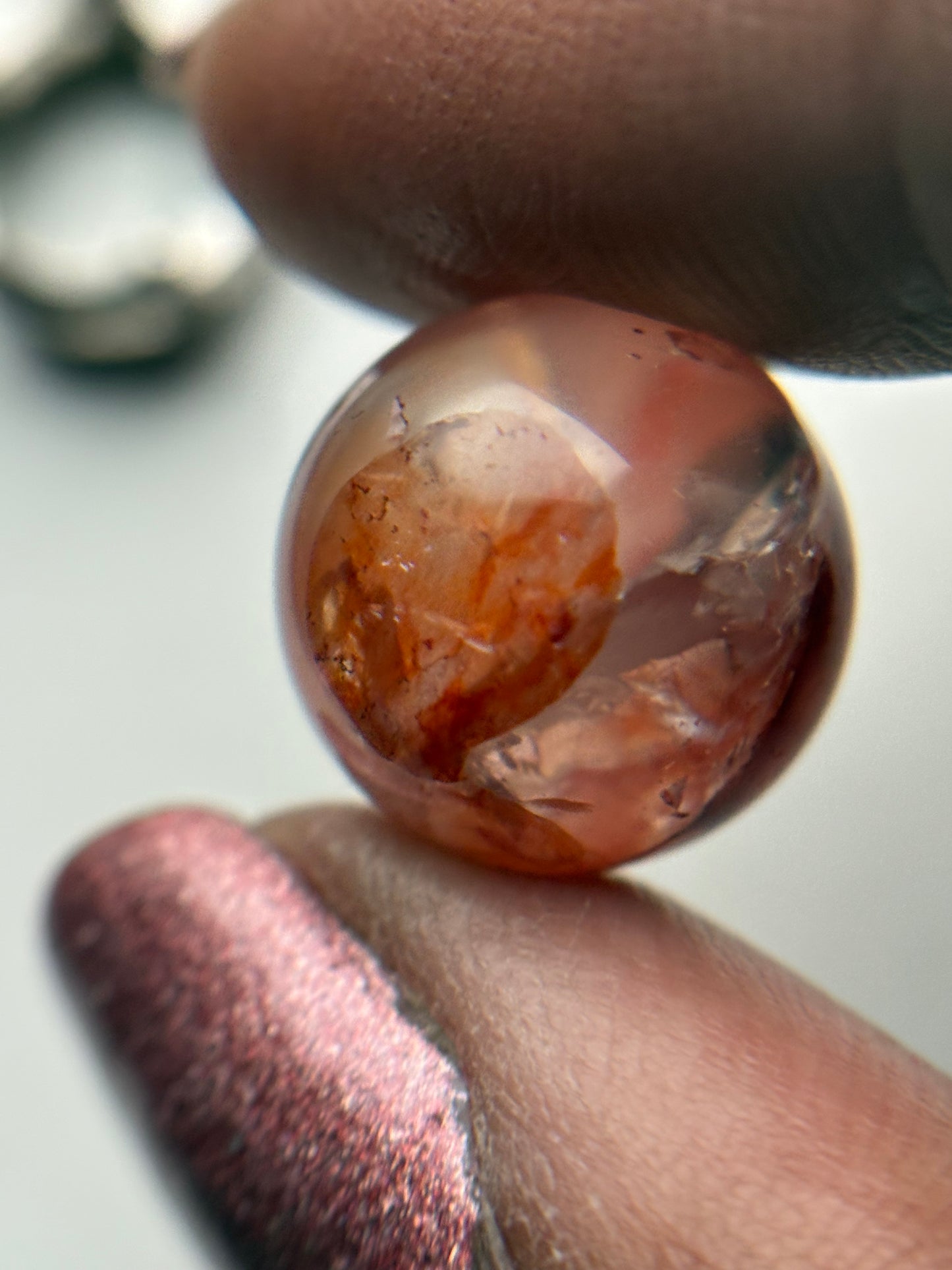 Star Fire Quartz Crystal Gemstone Sphere - Mini (5)