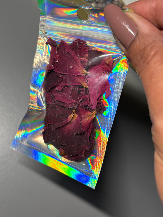 Rose Petals Sage Bay Leaf - Bloom & Stay Blessed Burning Gift Set