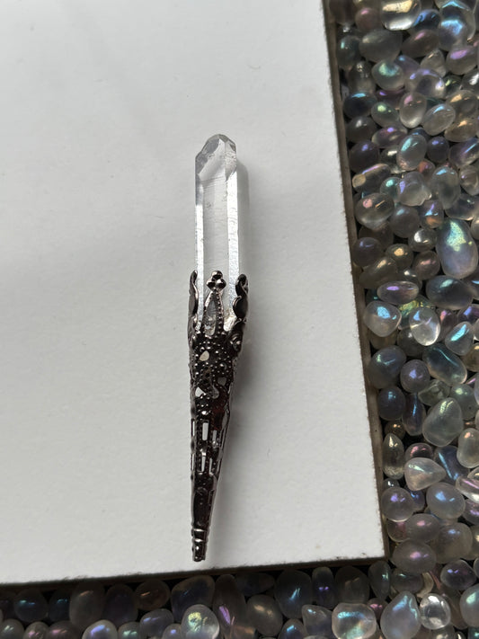 Lemurian Quartz Crystal Gemstone Gothic Mini Wand (1)