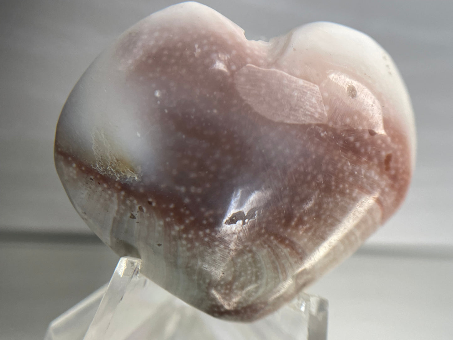 Shiva Eye Shell Crystal Gemstone Puffy Heart Carving