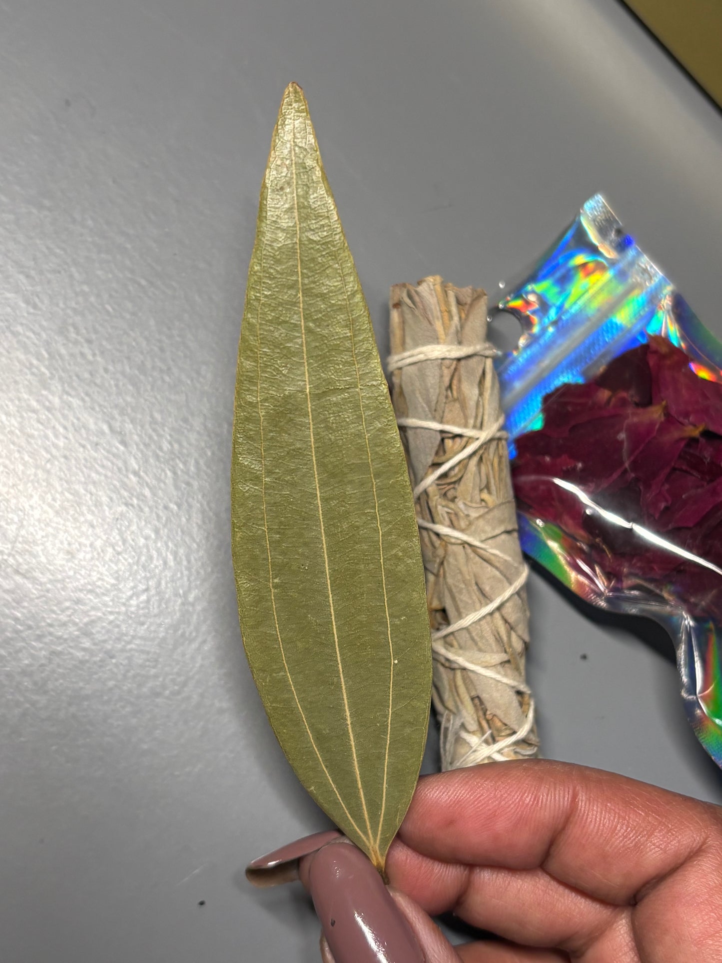 Rose Petals Sage Bay Leaf - Bloom & Stay Blessed Burning Gift Set