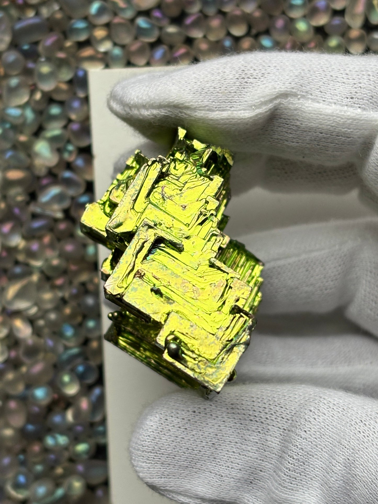 Green Bismuth Crystal Specimen - L1