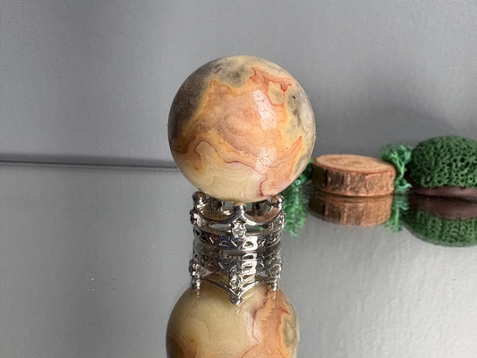 Crazy Lace Agate Crystal Gemstone Mini Sphere (3)