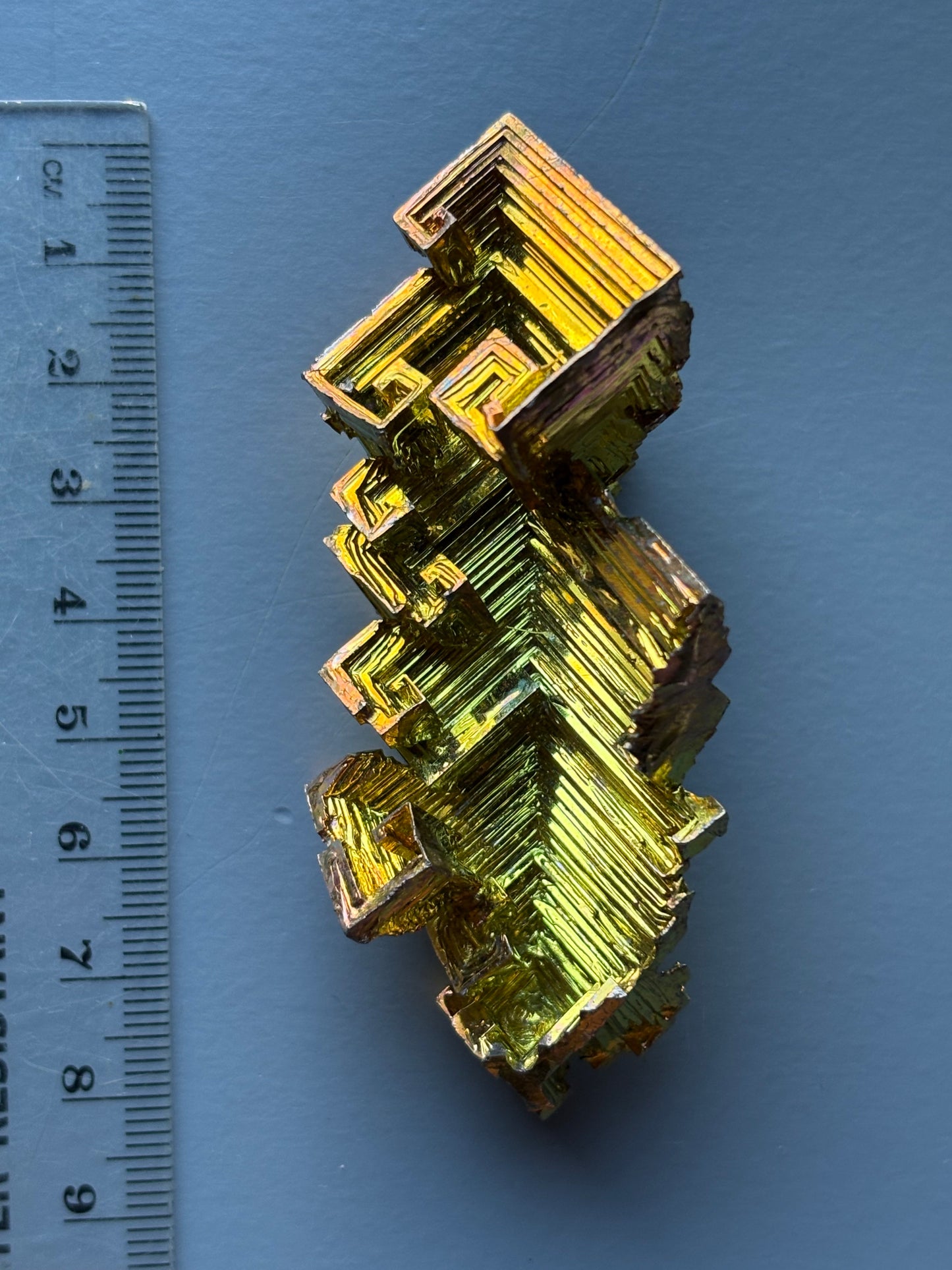 Gold Bismuth Crystal Specimen Metal Art XL