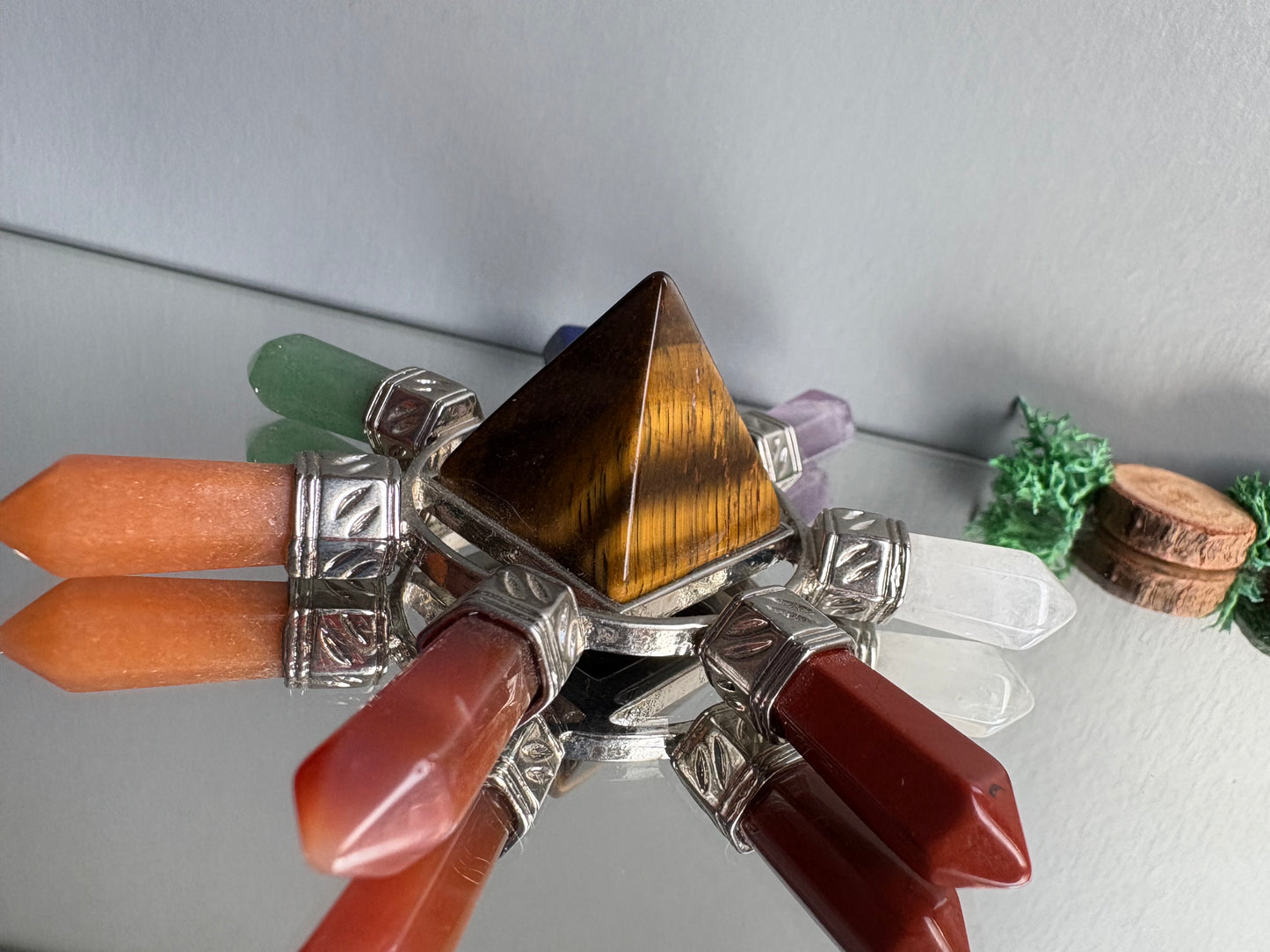 Tigers Eye Crystal Gemstone 7 Chakra Generator