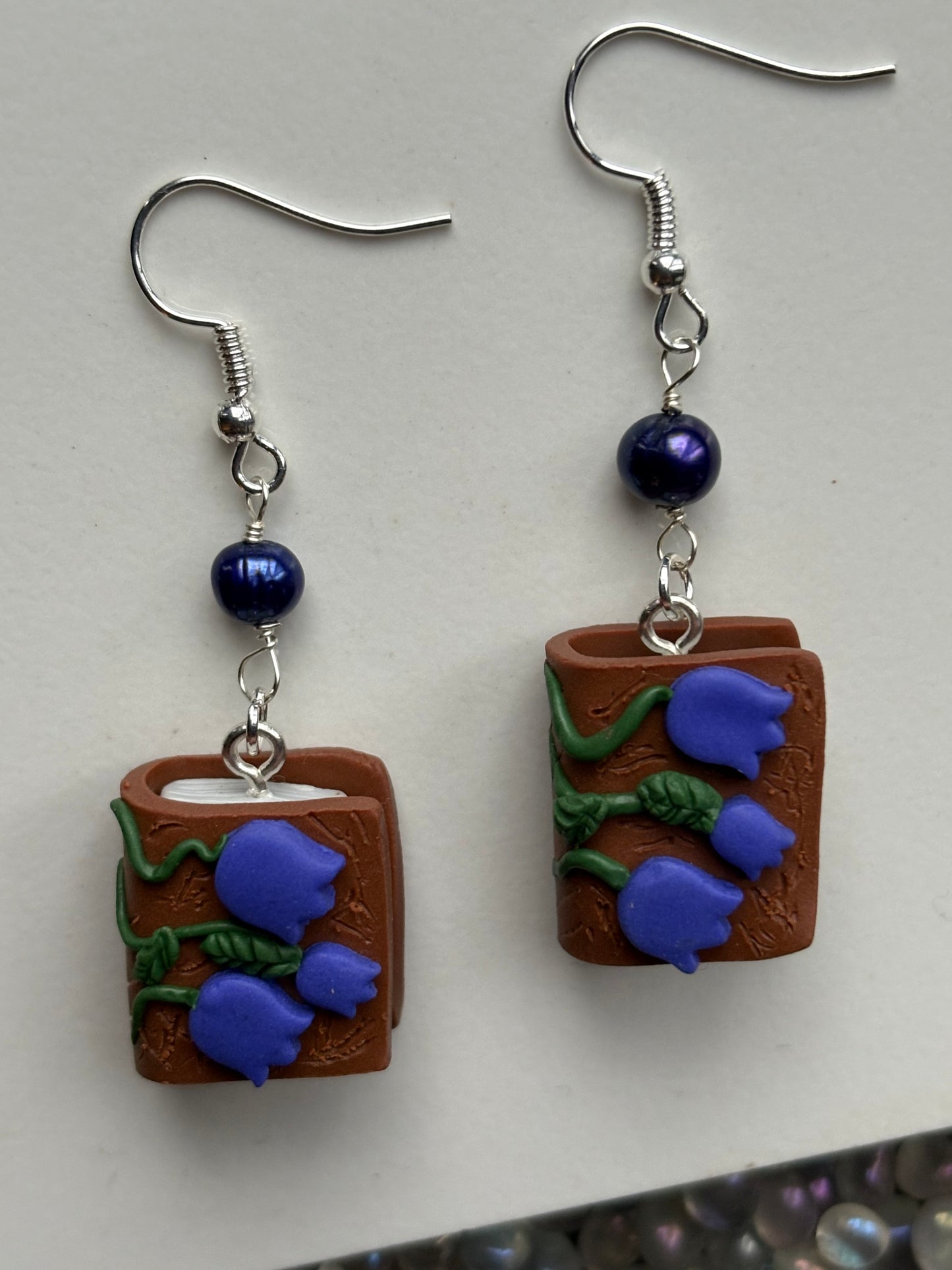 The Eloise Pearl Crystal Gemstone Silver Earrings