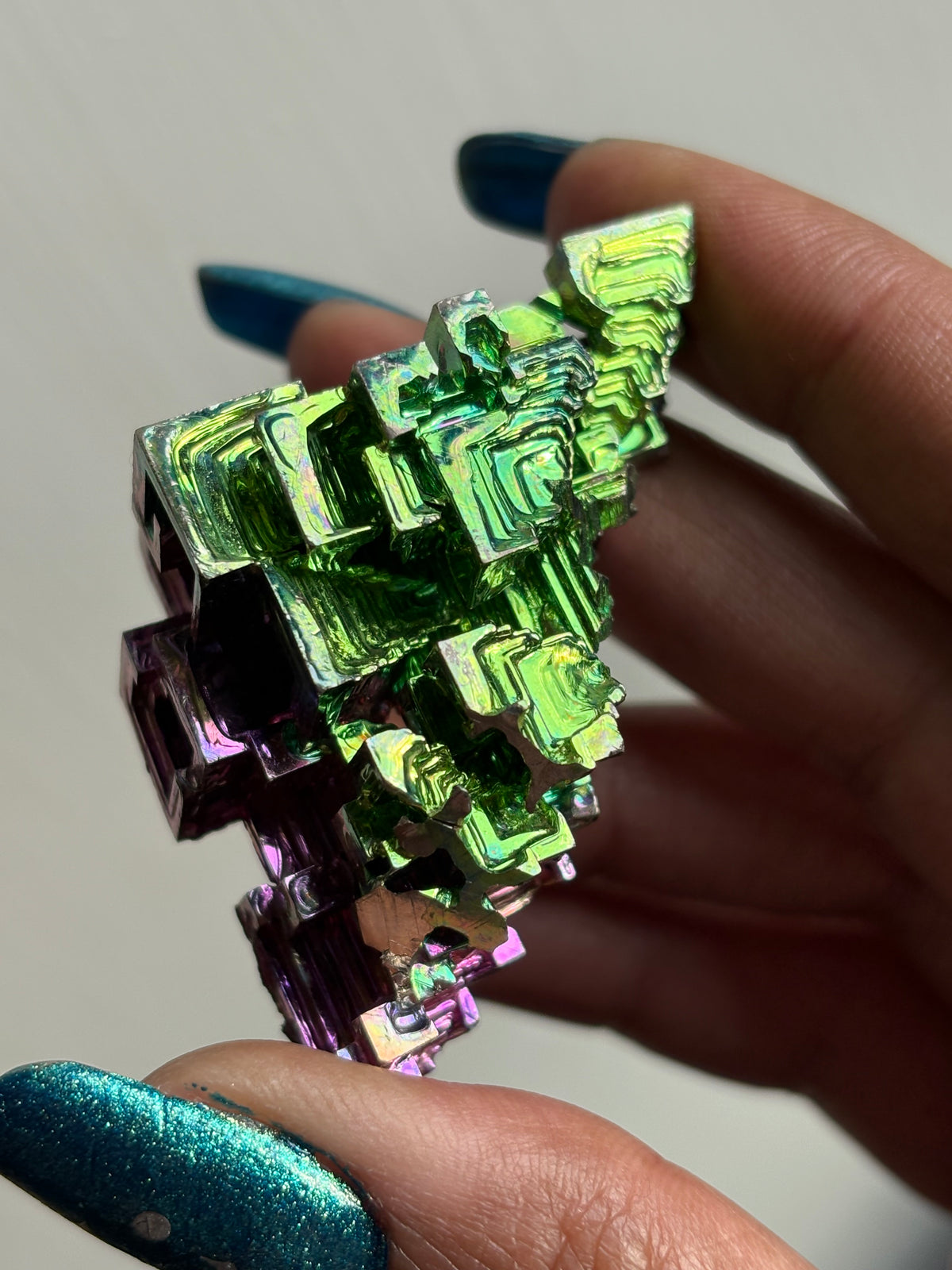 Watermelon Bismuth Specimen Crystal Metal Art - Large (Personal)