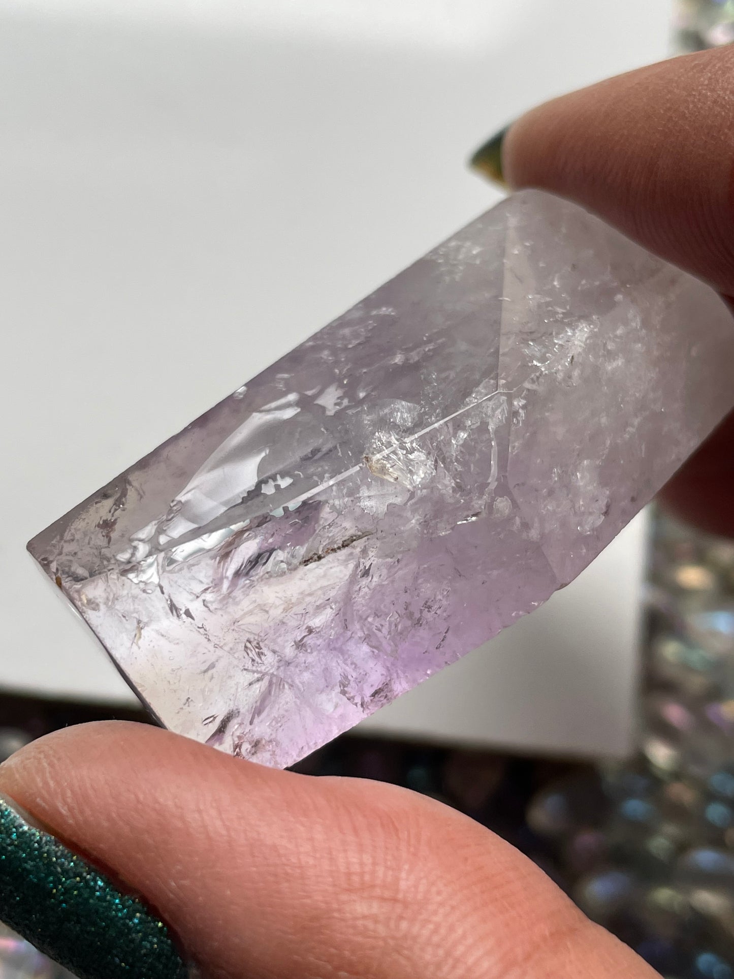 Ametrine Faceted Mini Freeform Crystal Gemstone (5)