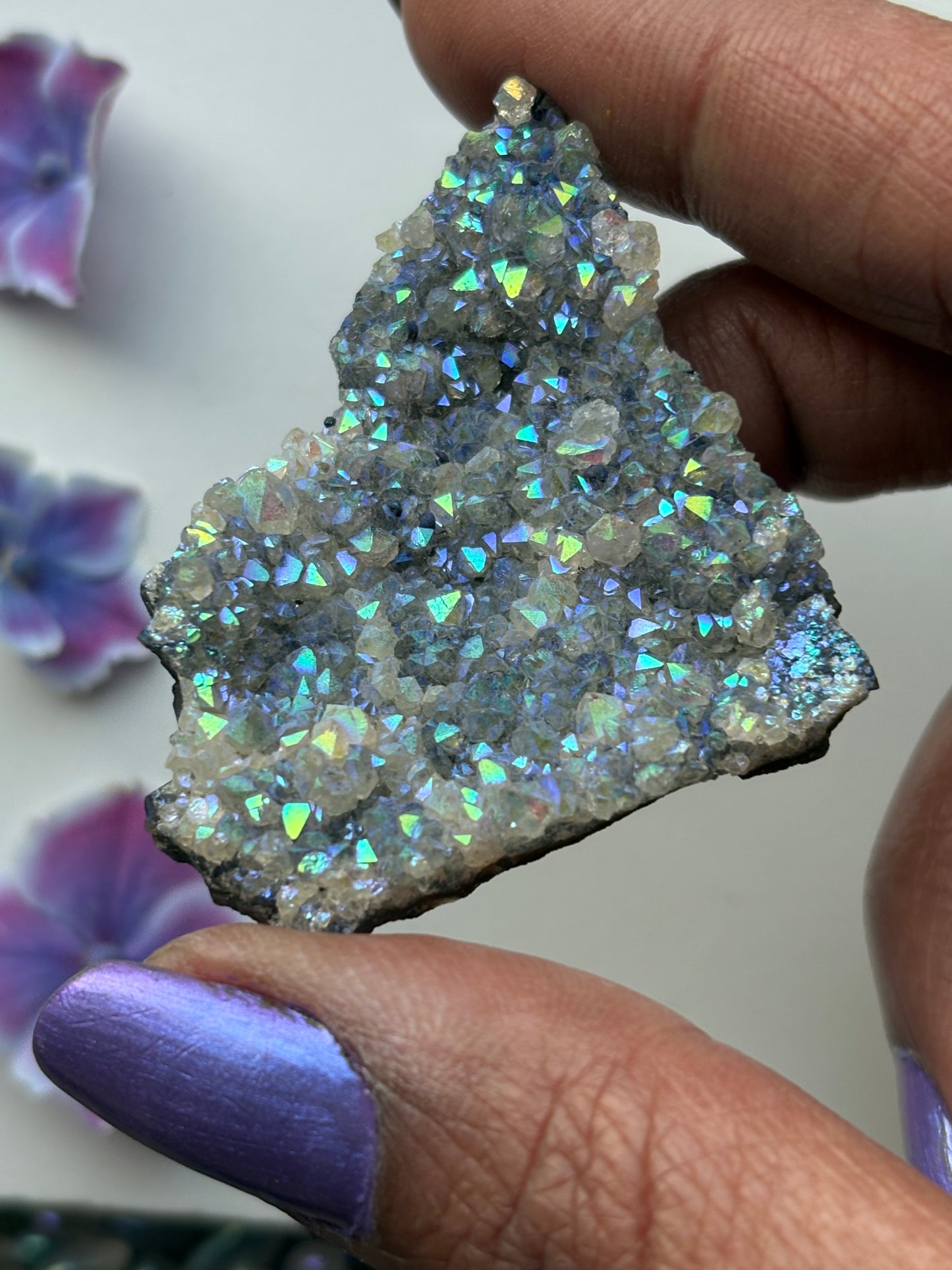 Aura Quartz Crystal Gemstone Cluster Small (5)