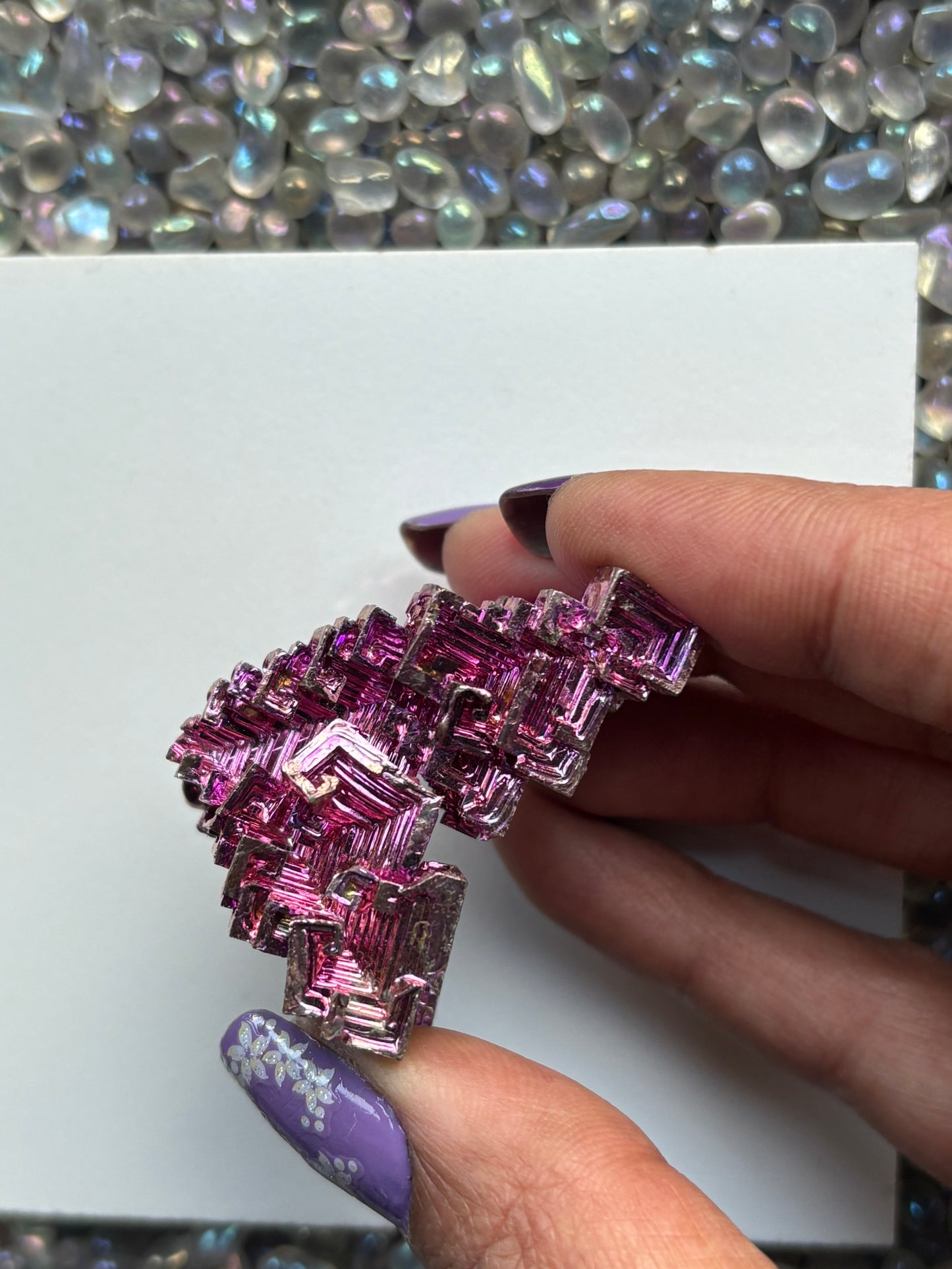 Pink Bismuth Crystal Specimen - P2