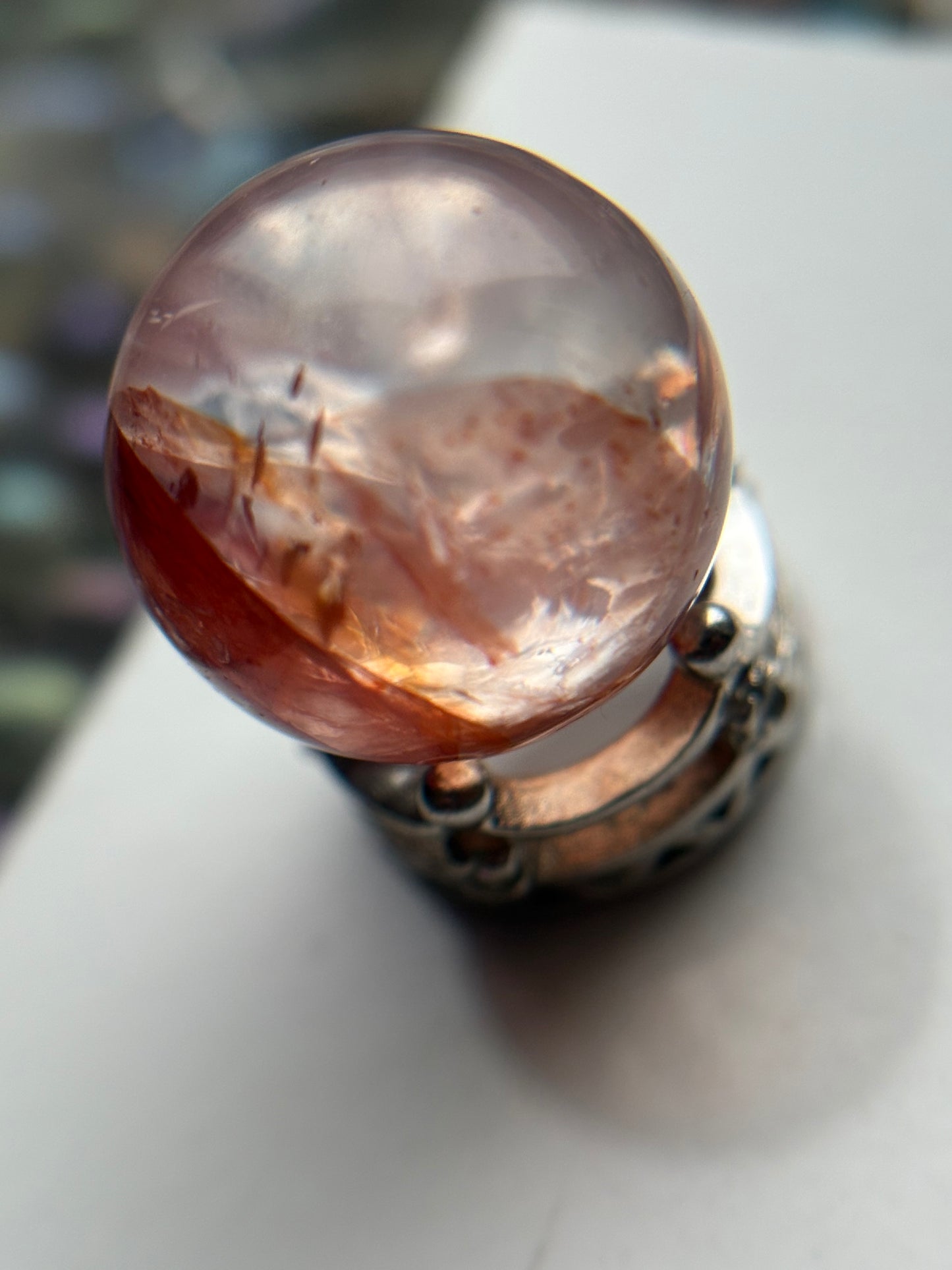 Star Fire Quartz Crystal Gemstone Sphere - Mini (5)